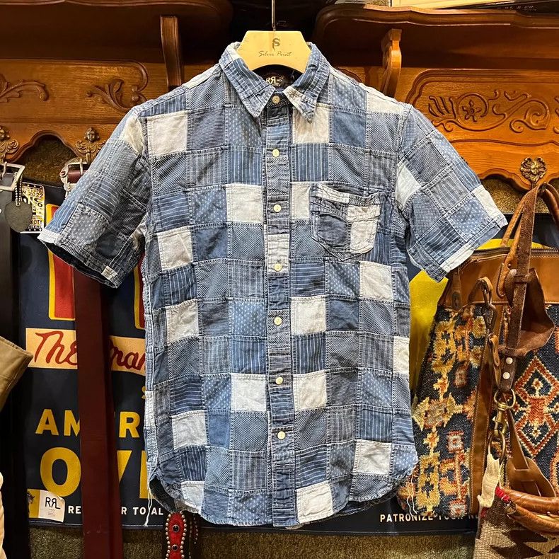 RRL Ralph Lauren RRL Ralph Lauren Baijiabu patchwork short sleeved T-shirt Size US S / EU 44-46 / 1 - 1 Thumbnail