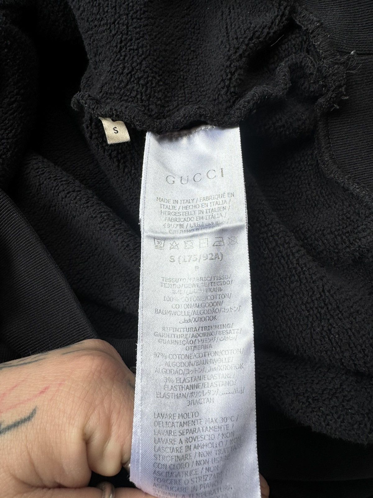 Gucci Gucci hoodie graffiti monogram logo Size US S / EU 44-46 / 1 - 12 Thumbnail