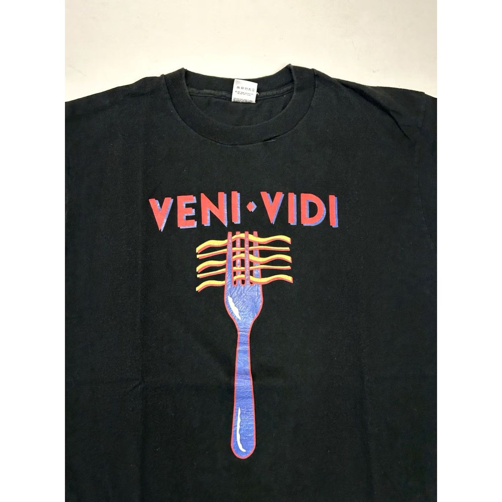 Fruit Of The Loom VINTAGE Veni Vidi Vici Fork Graphic Tee XL USA Fruit Of The Loom Single Stitch Size US XL / EU 56 / 4 - 3 Thumbnail