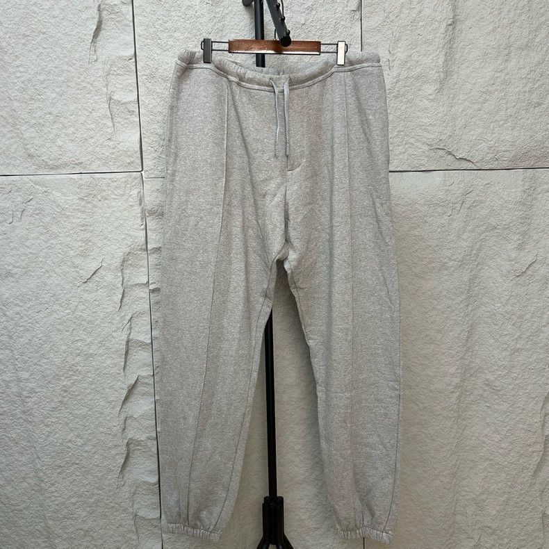 Dior SizeXXXL Light gray lace-up knitted sports pants