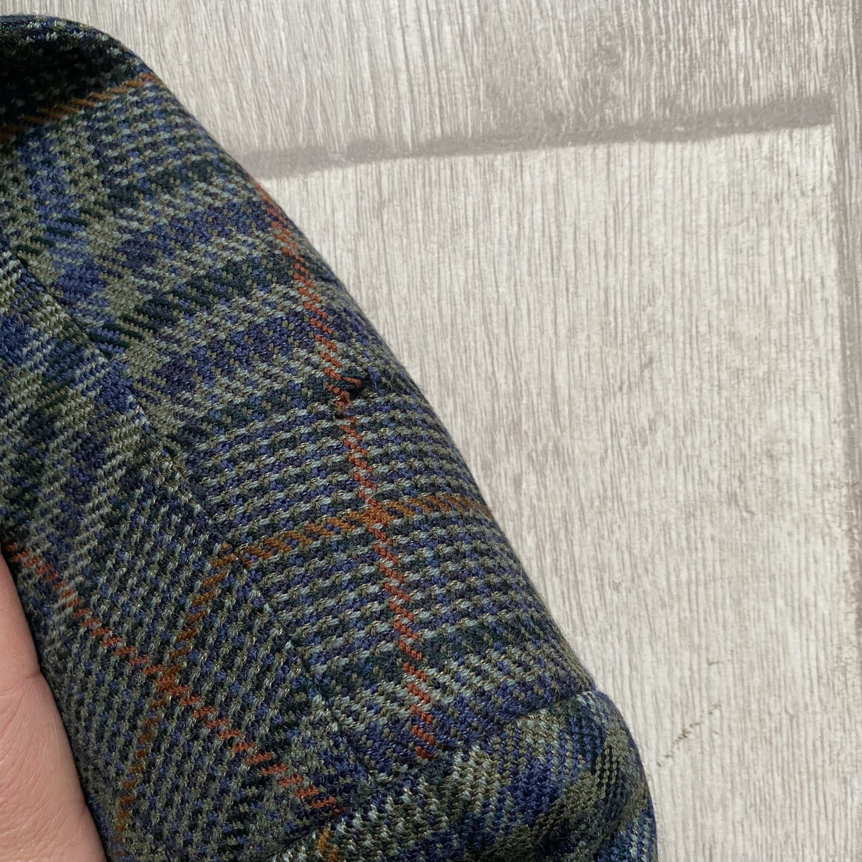 DAKS Vintage 90s Daks Wool Blazer checkered Size 44R - 8 Thumbnail