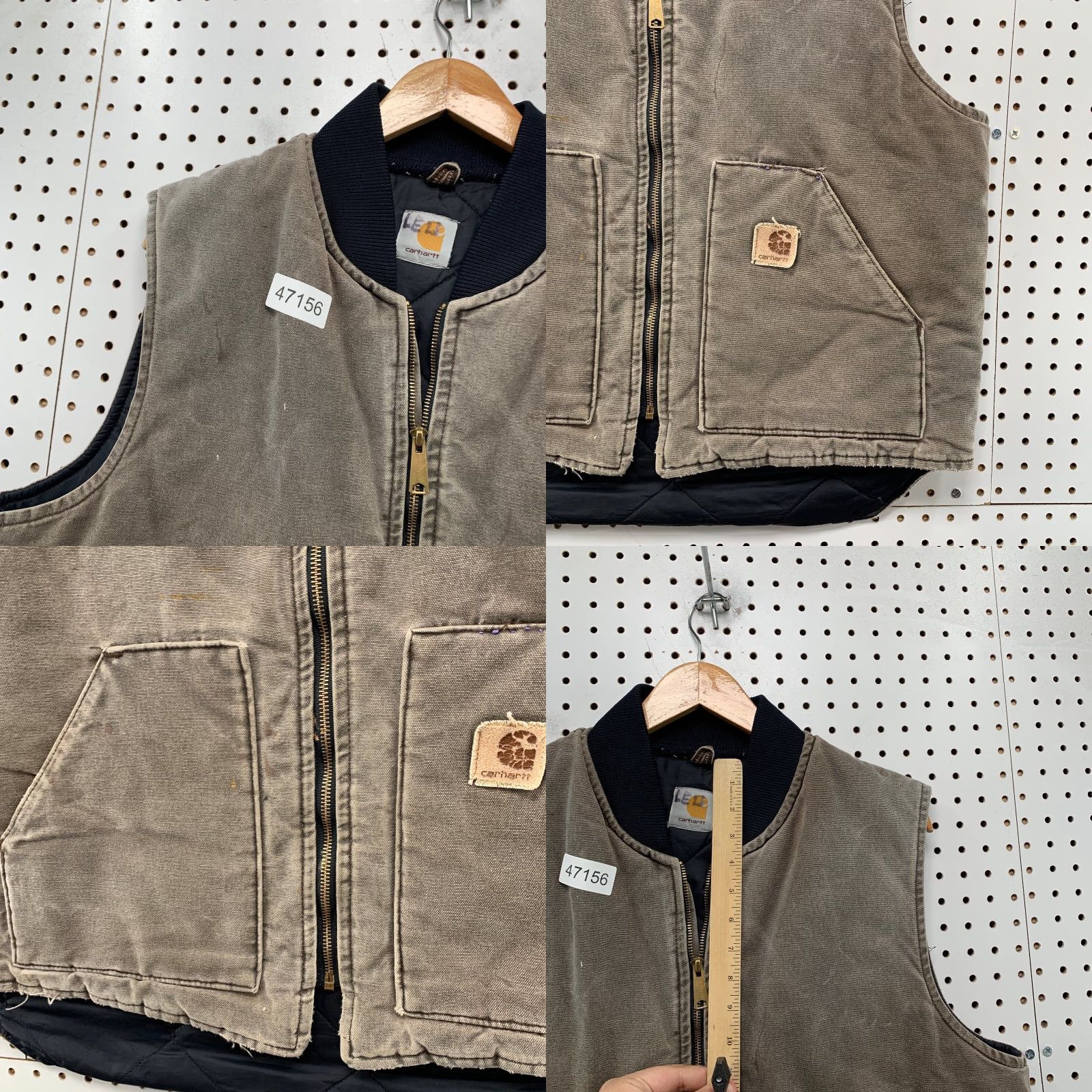 Carhartt VINTAGE Carhartt Vest Jacket Mens XL Brown Duck Canvas Sleeveless Chestnut Jacket Vest Carhartt J97 Workwear Men XL Brown Canvas Size US XL / EU 56 / 4 - 8 Thumbnail