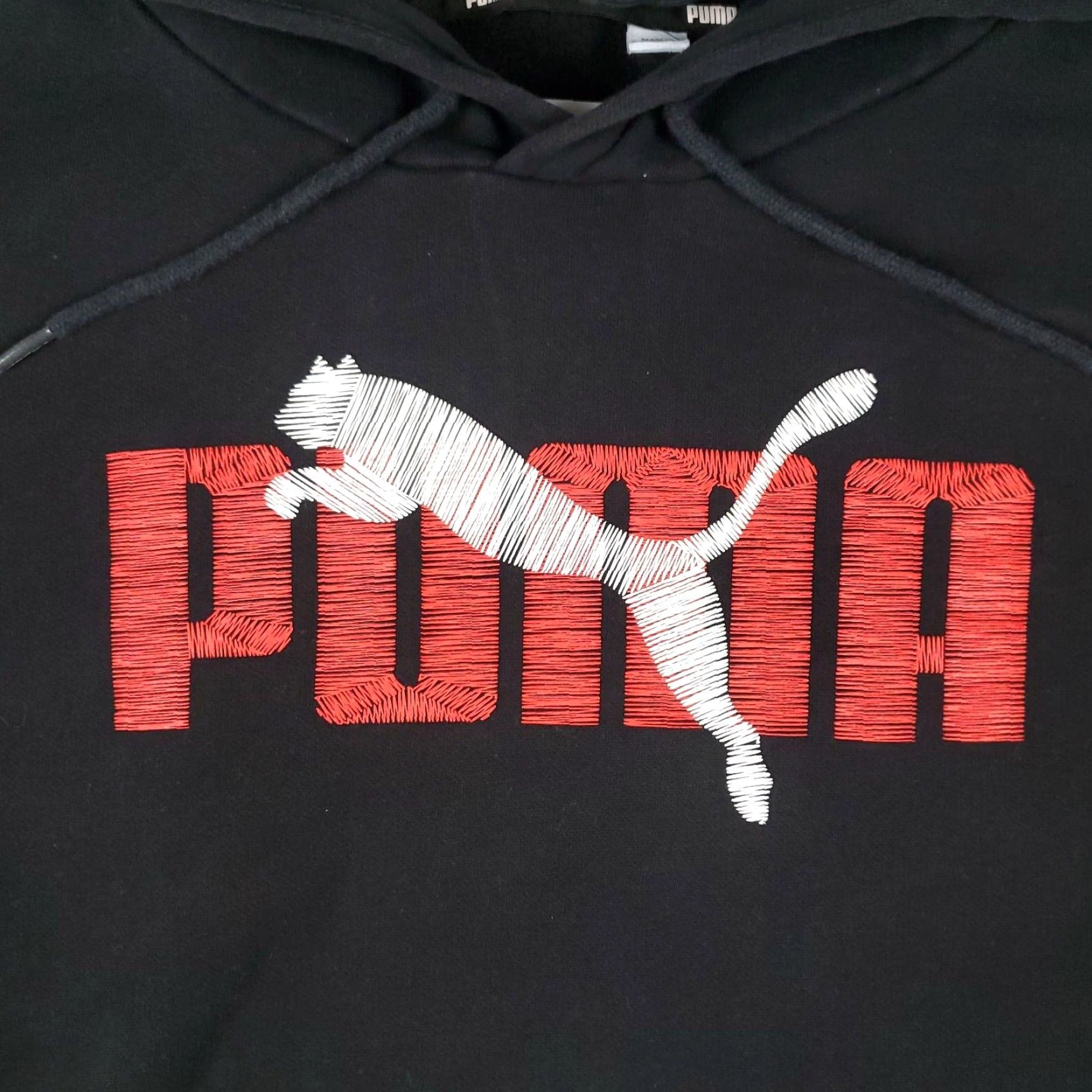 Puma PUMA Hoodie Mens Medium Black Casual Pullover Sweatshirt Mock Neck Long Sleeve Size US M / EU 48-50 / 2 - 2 Thumbnail