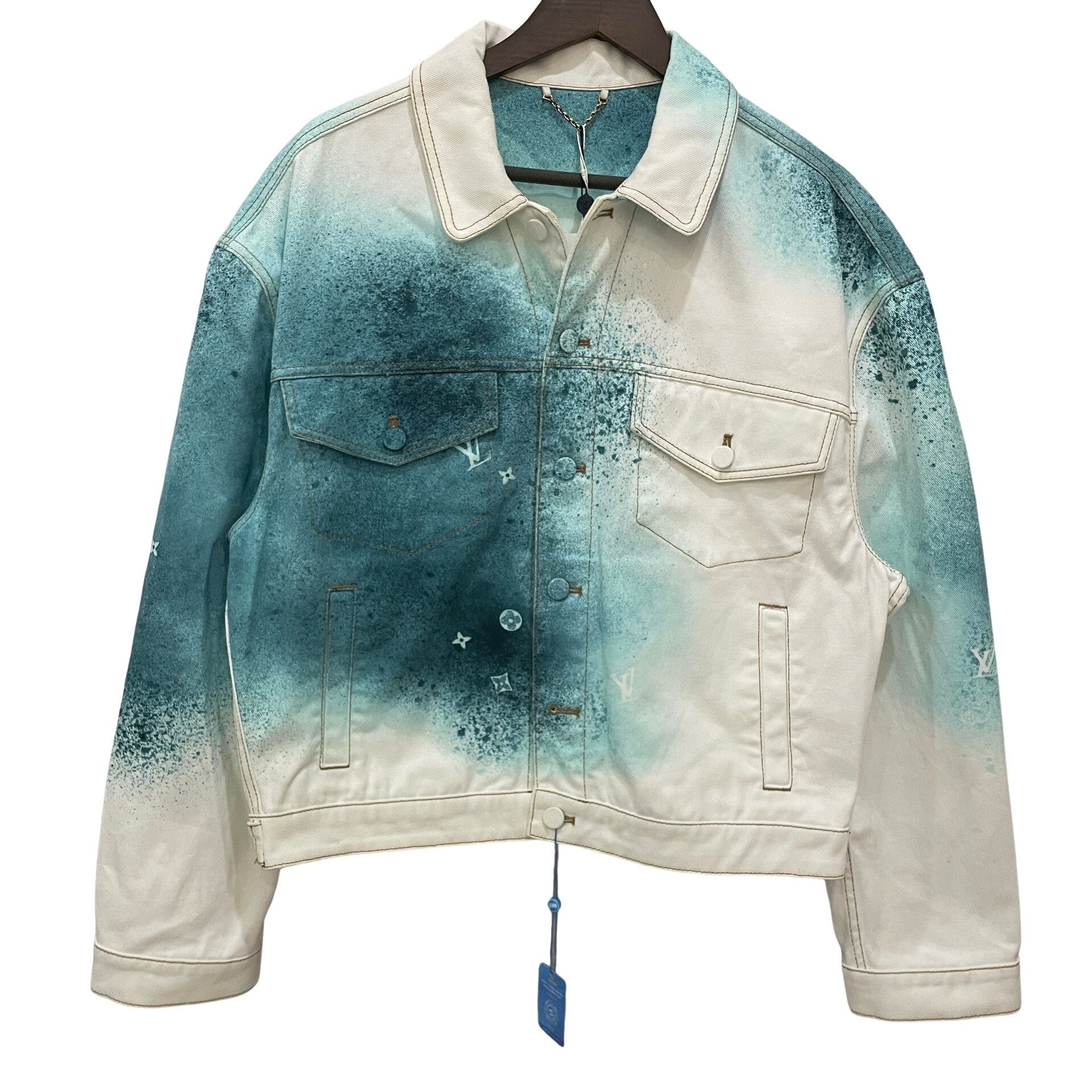 Louis Vuitton Louis Vuitton Spray Pattern Denim Jacket 48 Size US M / EU 48-50 / 2 - 1 Thumbnail