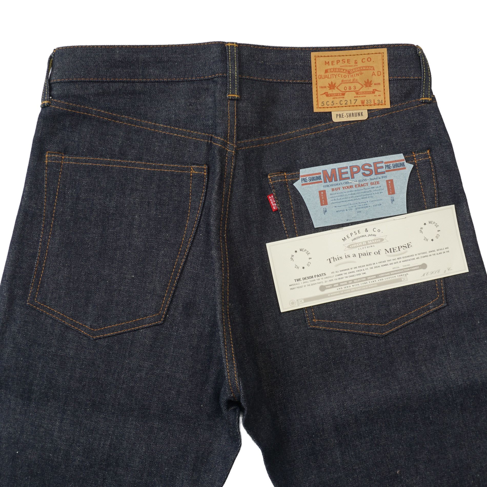Japanese Brand MEPSE & CO. Lot. 5C5-C217 W34 x L34 Tapered Straight Size US 34 / EU 50 - 13 Thumbnail