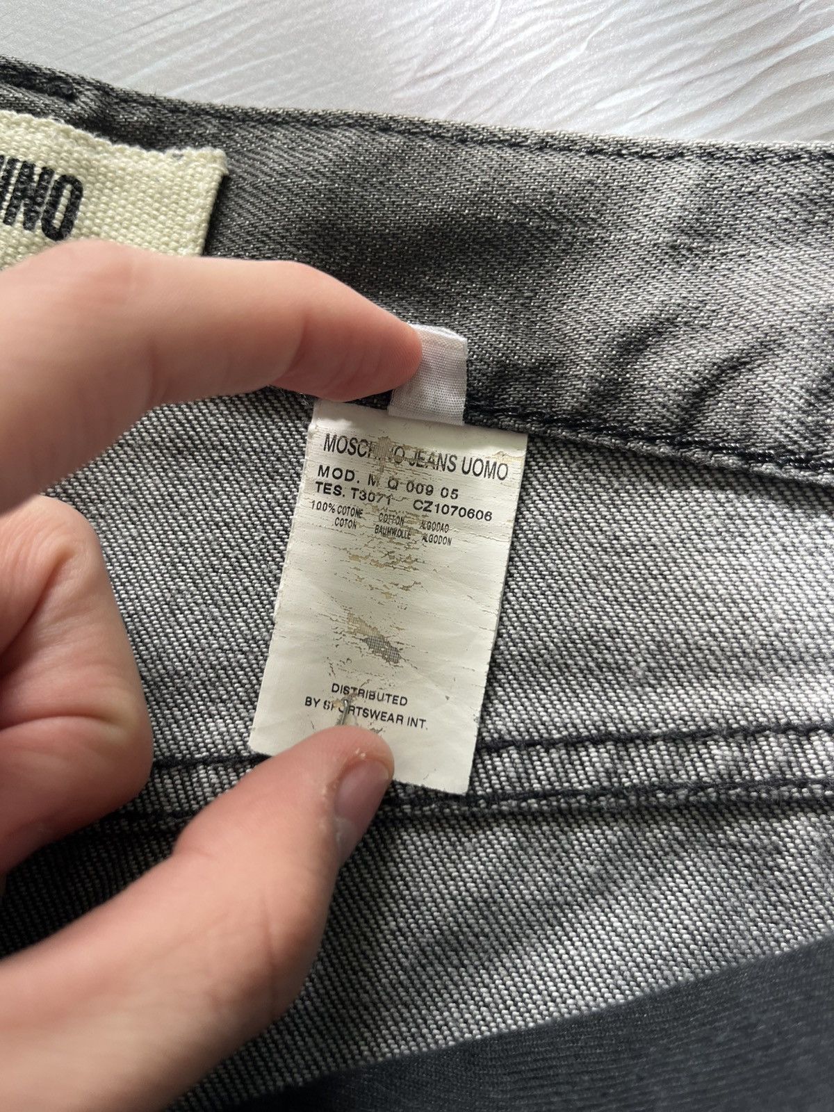 Moschino Moschino Vintage Luxury Jeans Denim Art Logo Gray Size US 28 / EU 44 - 9 Thumbnail