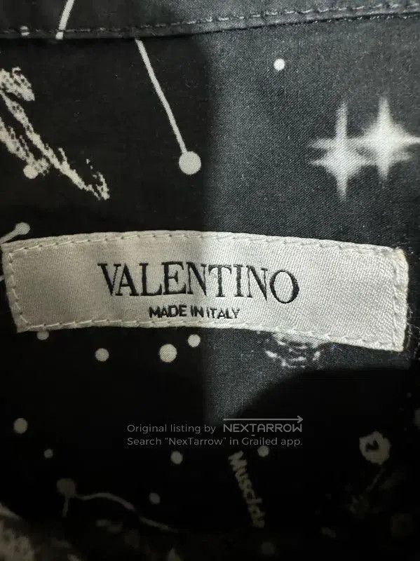 Valentino Valentino Black Cotton Printed Logo Shirt . Size US M / EU 48-50 / 2 - 3 Thumbnail