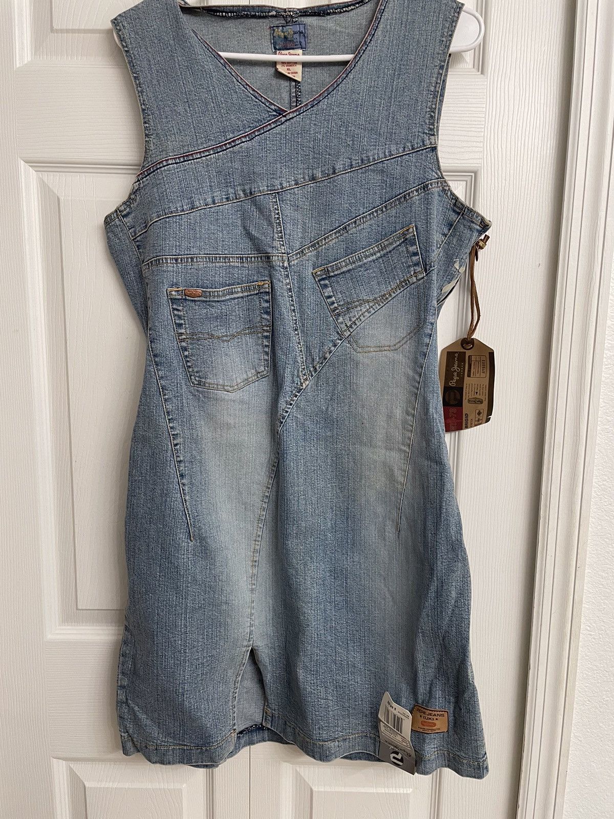 Pepe Jeans Pepe Jeans London Denim Dress With Open Back With Slit XL Size XL / US 12-14 / IT 48-50 - 1 Thumbnail