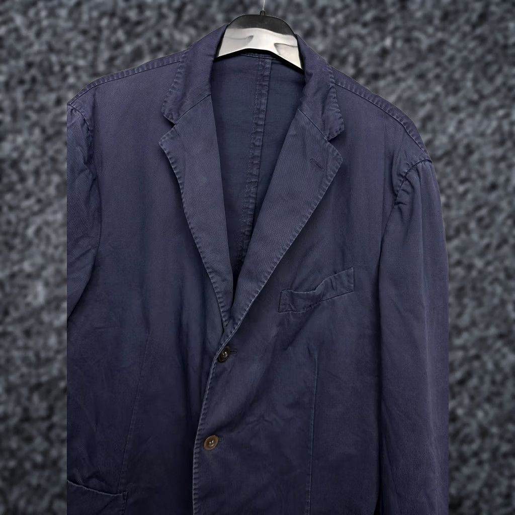 Boglioli Boglioli Blazer Coat XL Mens Cotton Blazer Three-Button Four-Button 3 Piece Blue Size XL Regular Color Blue Pattern Solid Jackets Size 46R - 1 Thumbnail