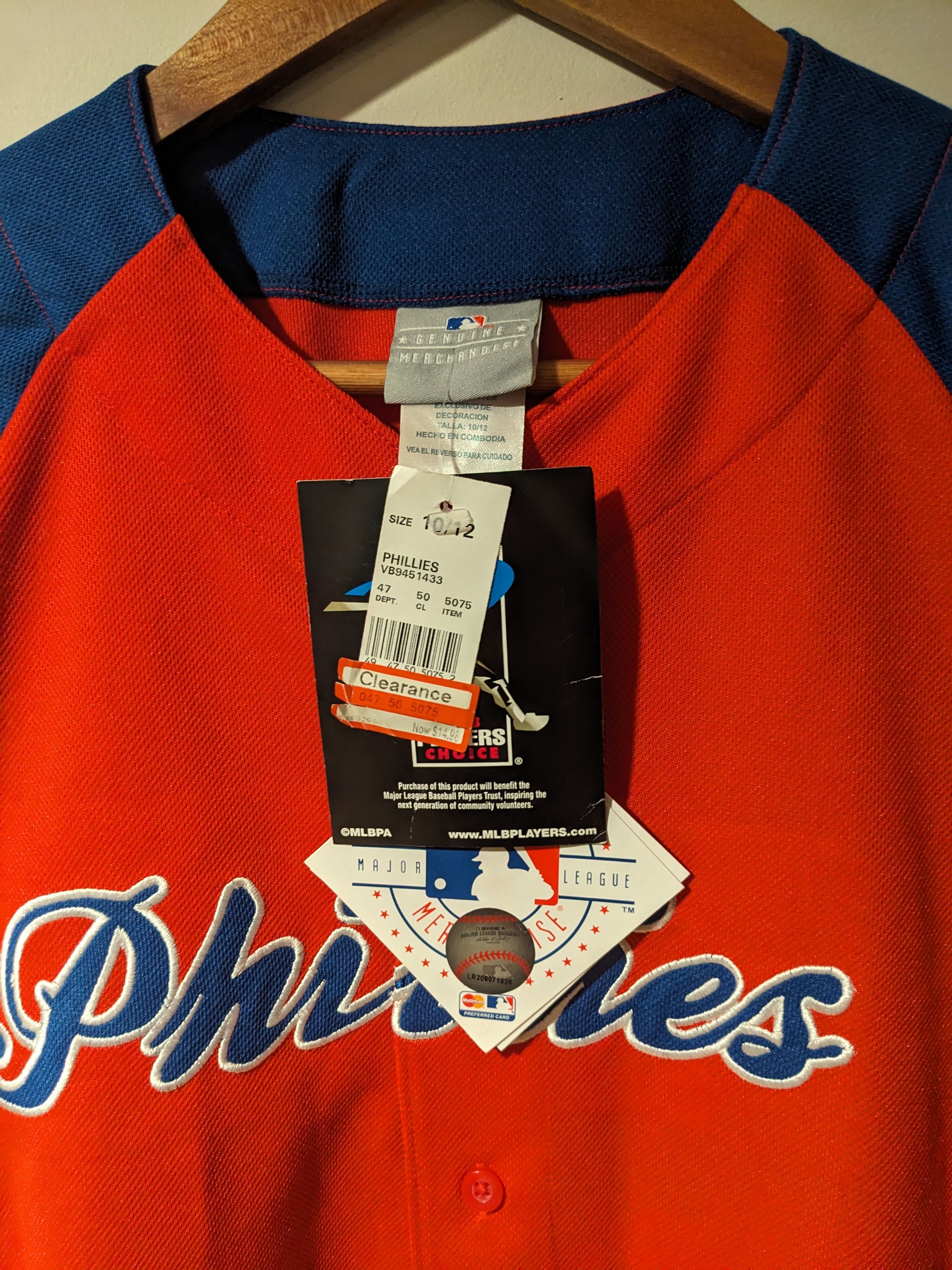 MLB × Vintage Vintage Y2K Phillies Cliff Lee MLB Youth 10/12 Jersey Size US M / EU 48-50 / 2 - 8 Thumbnail