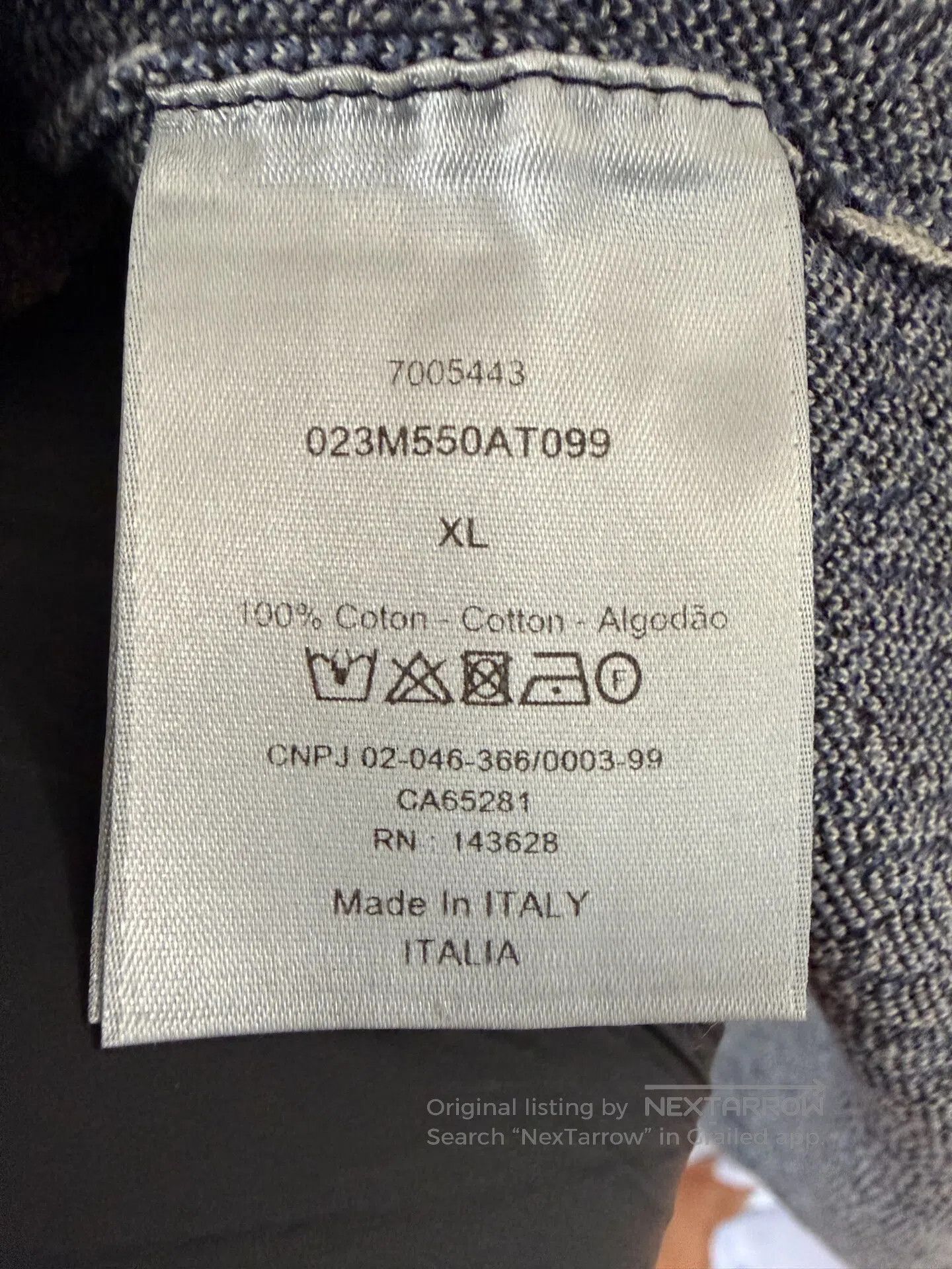 Dior Dior Full-Print Logo Cotton Shirt| Size US XL / EU 56 / 4 - 4 Thumbnail
