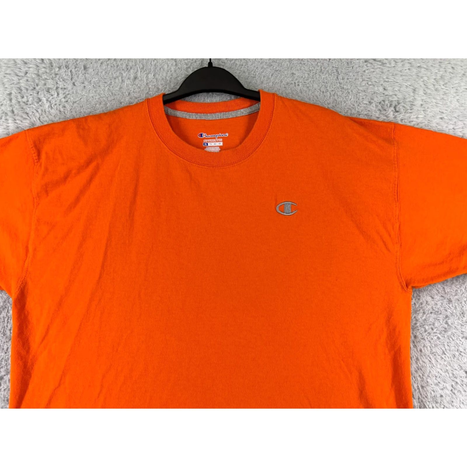 Champion Champion Shirt Men XL Orange Embroidered Logo Short Sleeve Cotton T-Shirt Size US XL / EU 56 / 4 - 5 Thumbnail