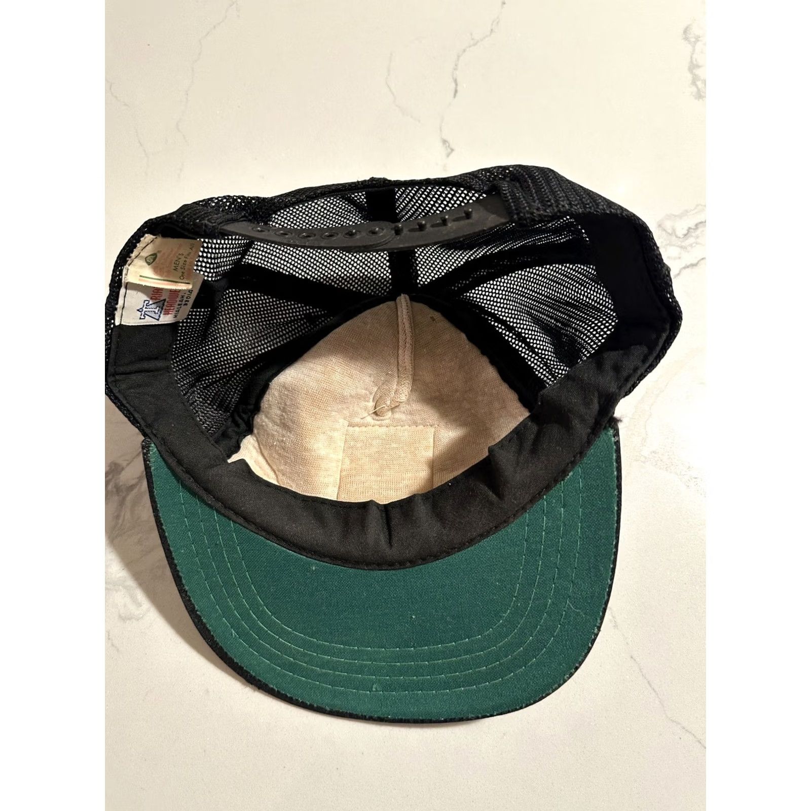 Vintage VINTAGE Alcatraz Federal Penitentiary Trucker Hat Snap-Back Men One Size Black White Hat Size ONE SIZE - 7 Thumbnail