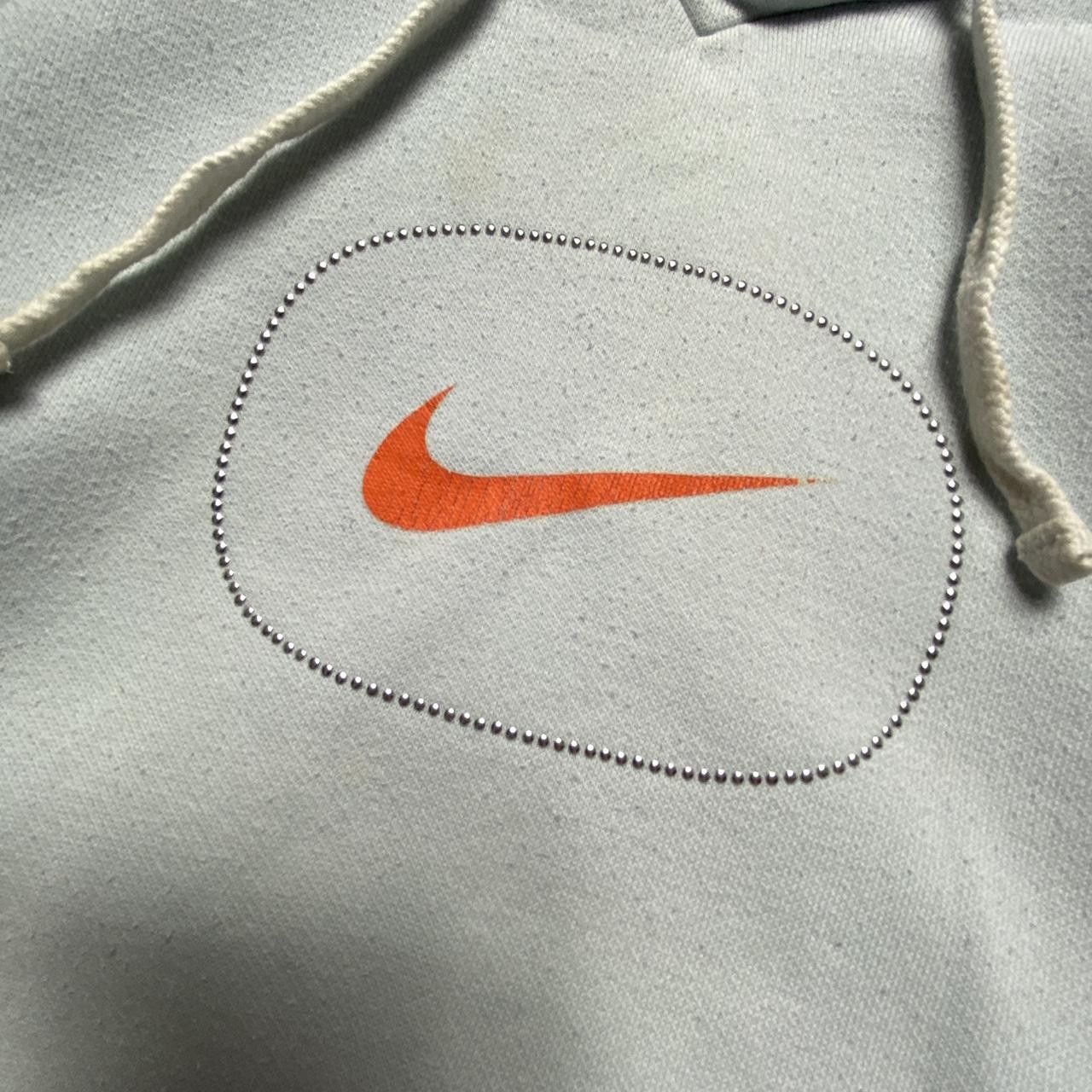 Nike 00s Nike Boxy Rhinestone Hoodie Light Blue M Size M / US 6-8 / IT 42-44 - 3 Thumbnail