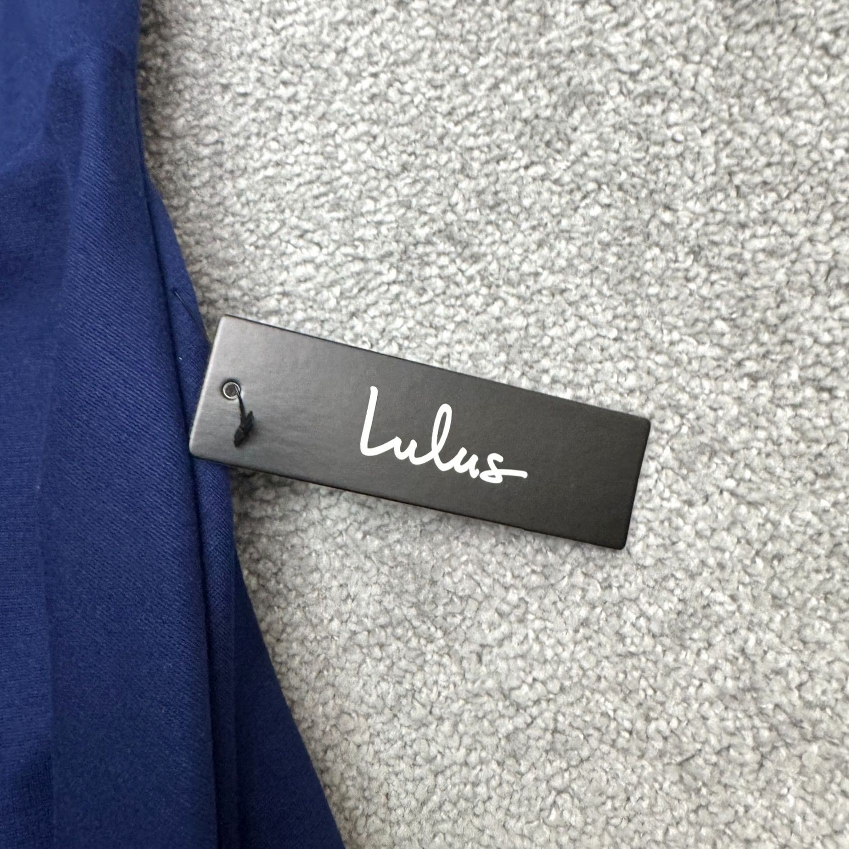 Lulus Lulus Lace Halter A-Line Mini Dress Womens Small Navy Blue Sleeveless Party NWT Size S / US 4 / IT 40 - 5 Thumbnail