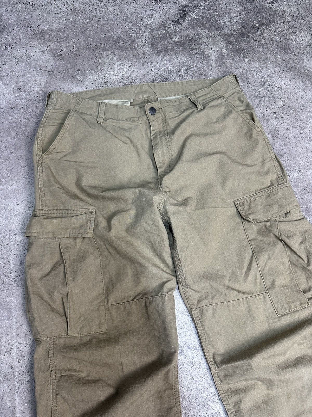 Carhartt × Vintage Vintage Carhartt Cargo Pants Beige Y2K Ripstop Archival Size US 34 / EU 50 - 4 Thumbnail