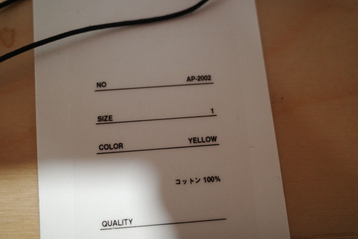 A.PRESSE Yellow 24ss regular collar shirt size 1 | Grailed