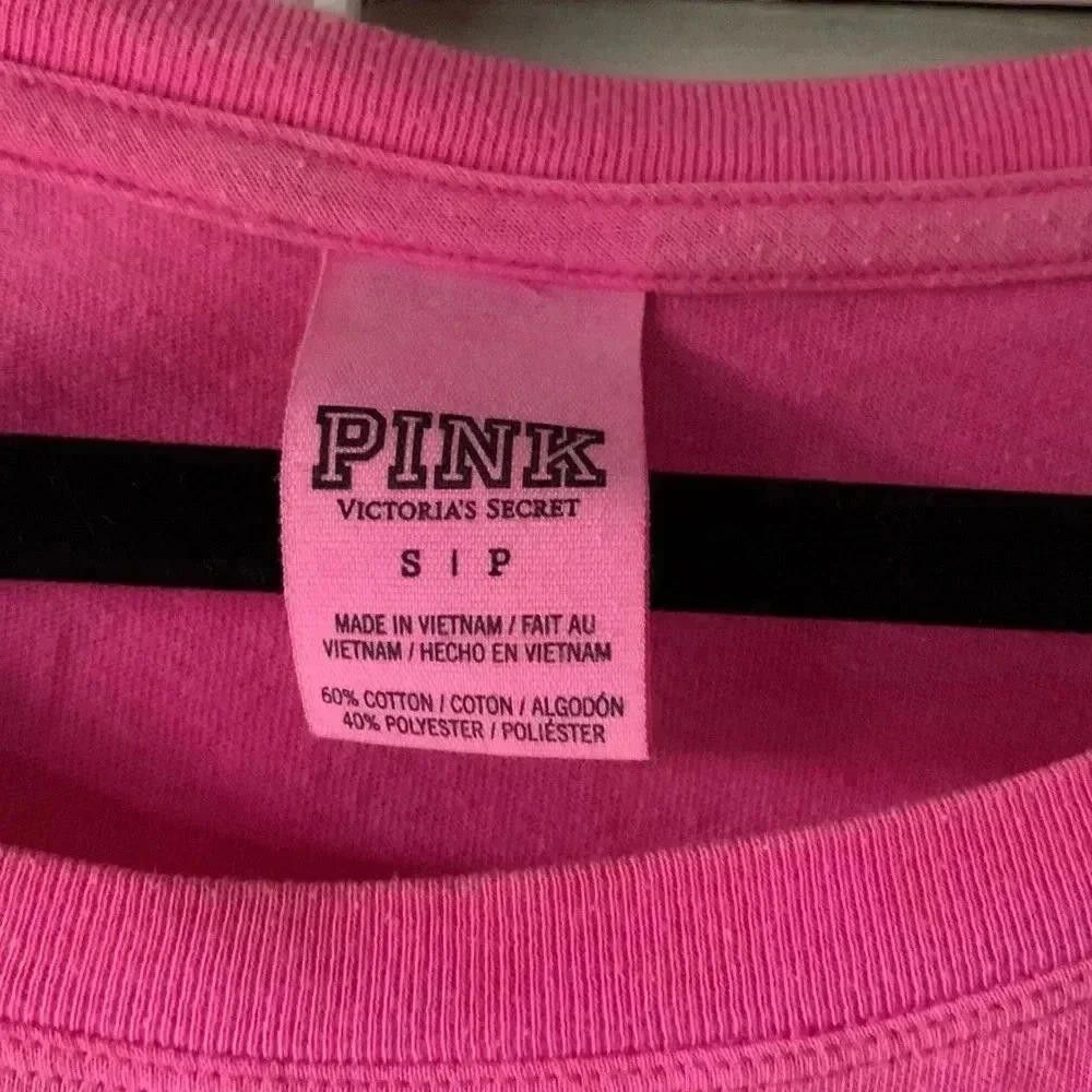 Designer Victoria's Secret PINK Cropped Sweatshirt Size S / US 4 / IT 40 - 5 Thumbnail