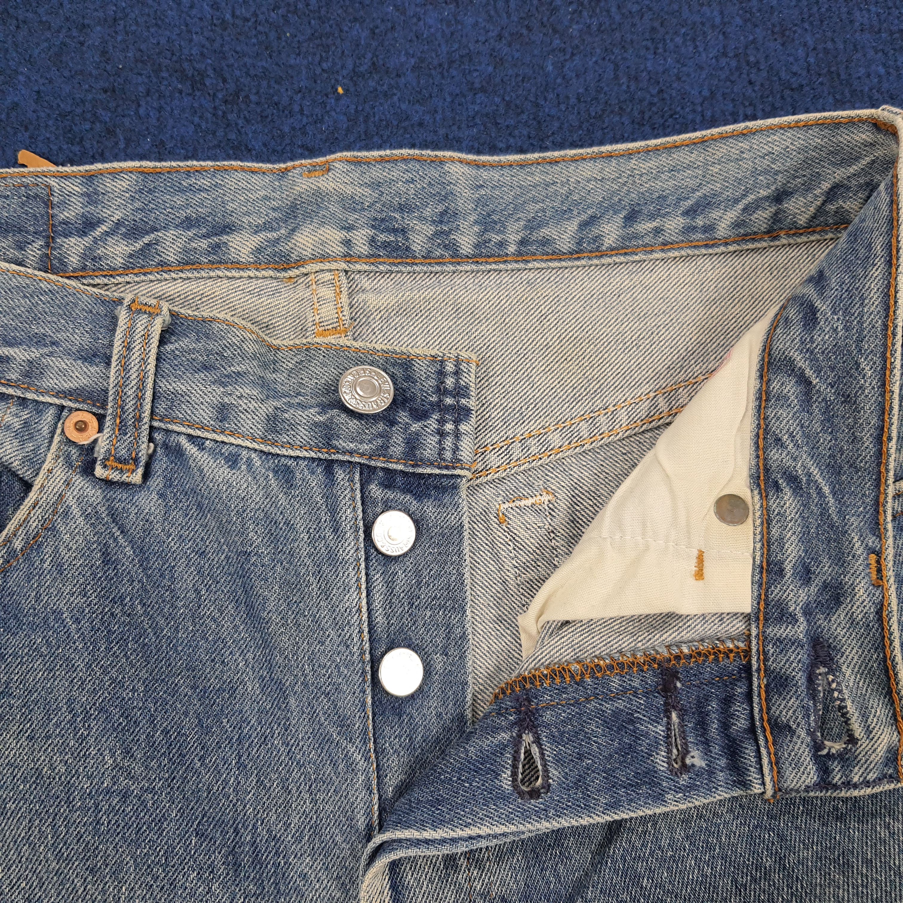 Levi's × Levi's Vintage Clothing × Vintage Vintage Levi's Straight Cut Distressed Denim Jeans Size US 29 - 8 Thumbnail