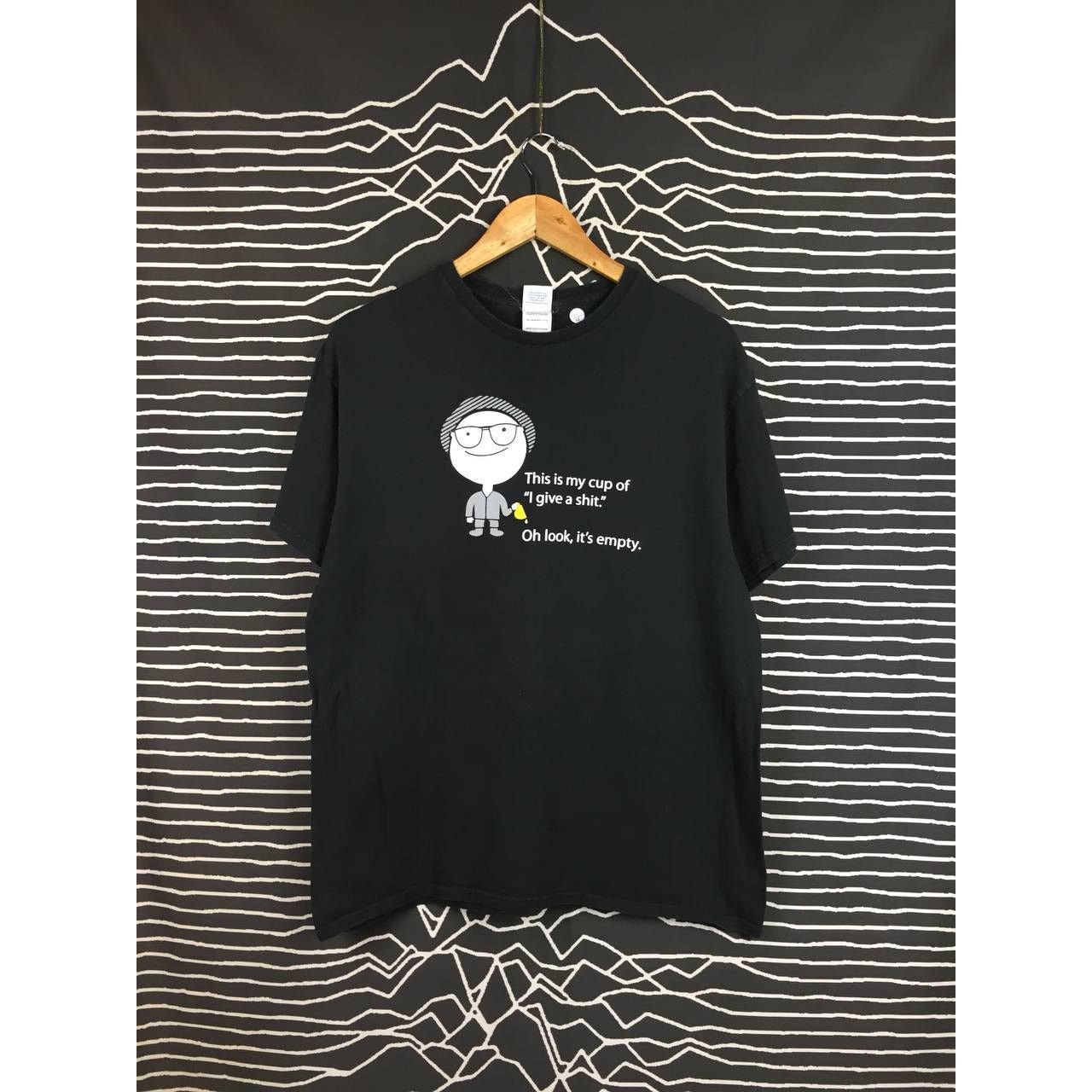 Delta × Vintage Vtg Y2K This Is My Cup Of I give a sh*t Funny Sarcastic Tee Size US L / EU 52-54 / 3 - 2 Thumbnail