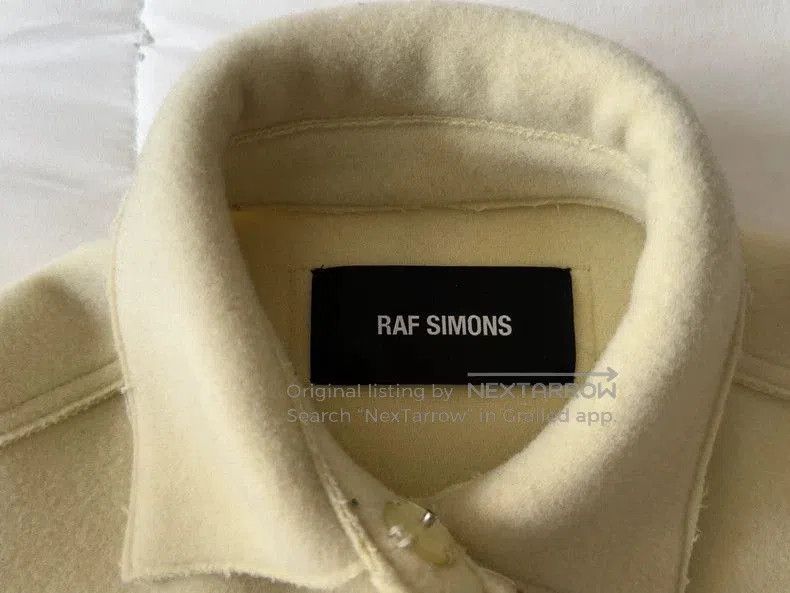 Raf Simons Raf Simons Wool Jacket 21AW Cream Color. Size US M / EU 48-50 / 2 - 3 Thumbnail