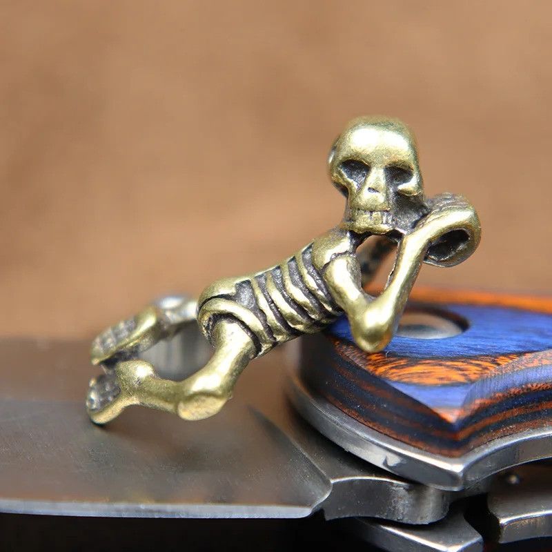 Handmade 3Pcs Skeleton Body Knife Beads Paracord Bead Zipper Umbrella Size ONE SIZE - 4 Thumbnail