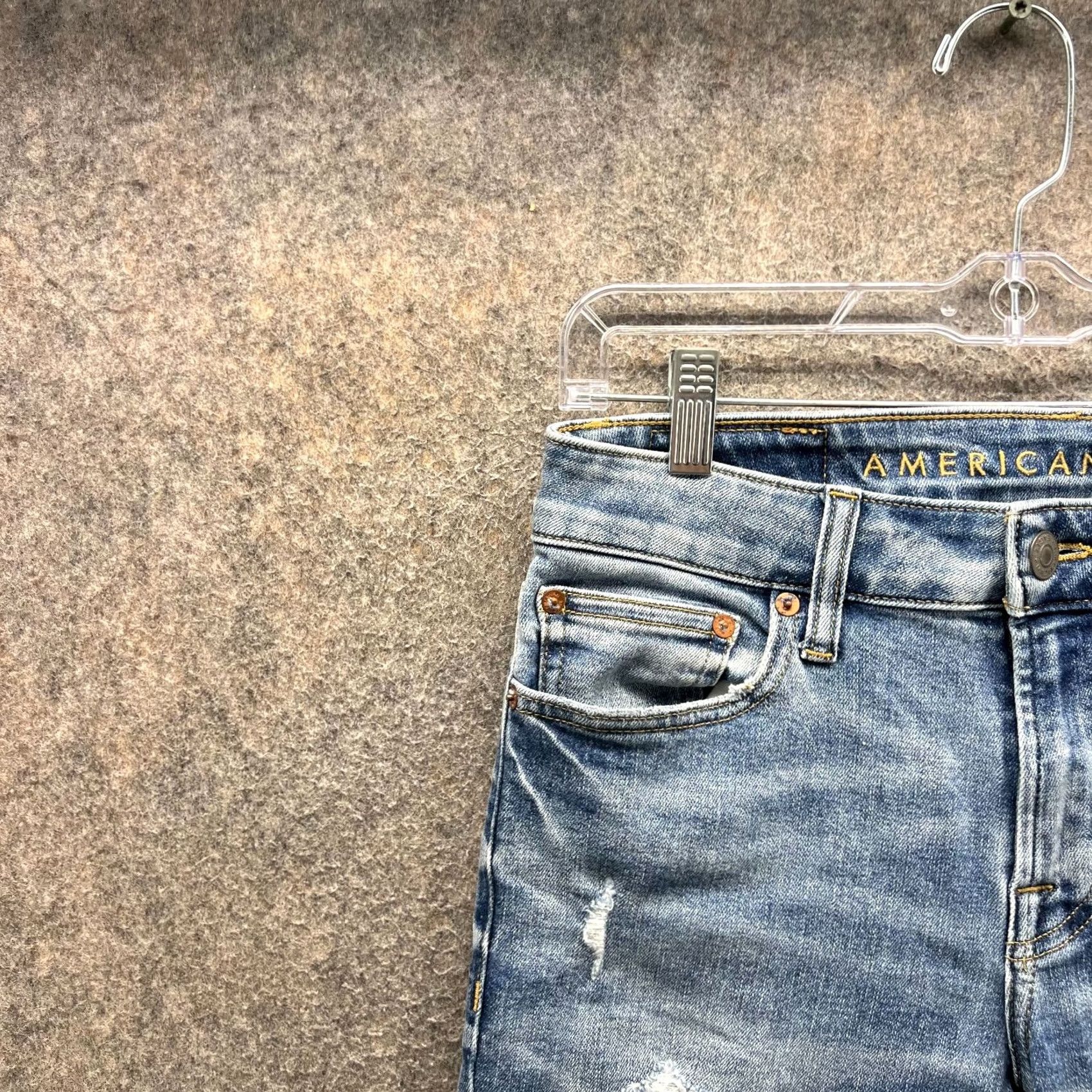 American Eagle Outfitters American Eagle Outfitters Jeans Mens 30x30 Blue Denim Slim Distressed Regular Inseam 30 Size US 30 / EU 46 - 7 Thumbnail