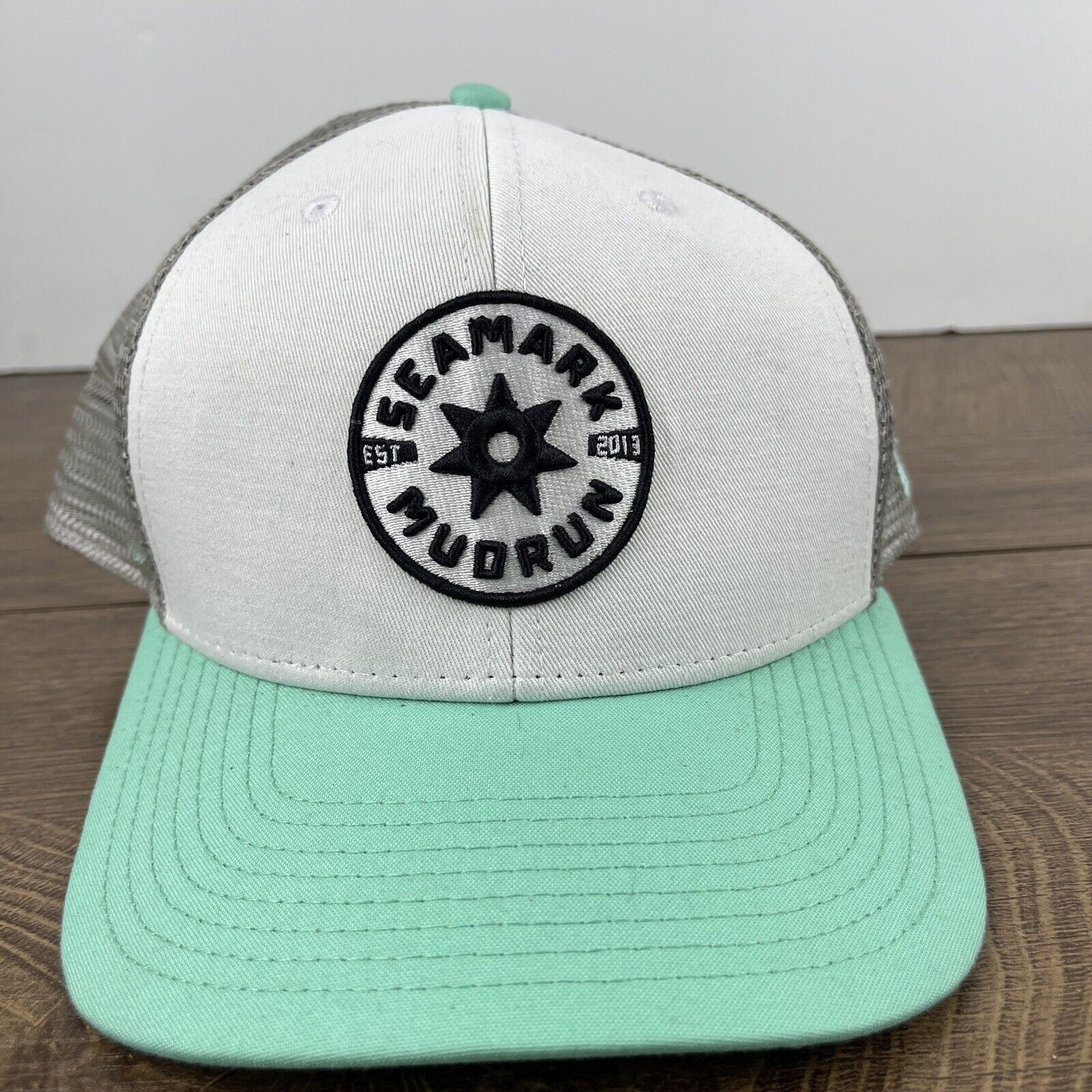 Other Seamark Mudrun Hat Seamark Mud Run White Adjustable Hat Snap Size ONE SIZE - 5 Thumbnail