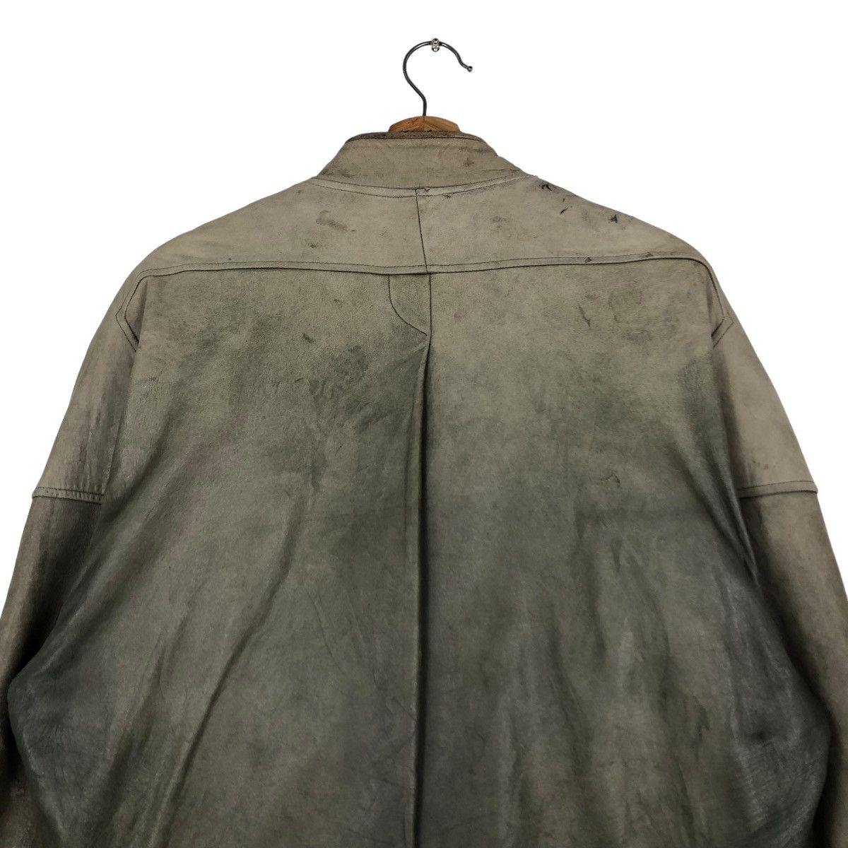 Japanese Brand 🔥VINTAGE BIKER LEATHER JACKET OLIVIER MASSUGER ISSEY MIYAKE Size US L / EU 52-54 / 3 - 9 Thumbnail