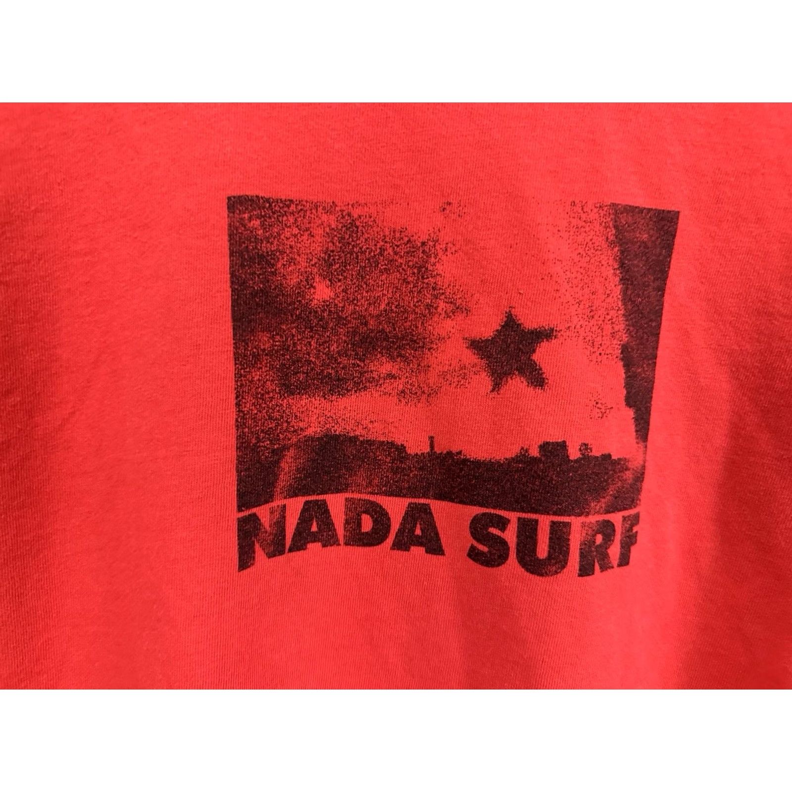Fruit Of The Loom RARE VTG Nada Surf Indie Rock Band Myspace Era Concert Tour T-Shirt S Red Mens Short Sleeve Band Tour 2000s Size US S / EU 44-46 / 1 - 3 Thumbnail