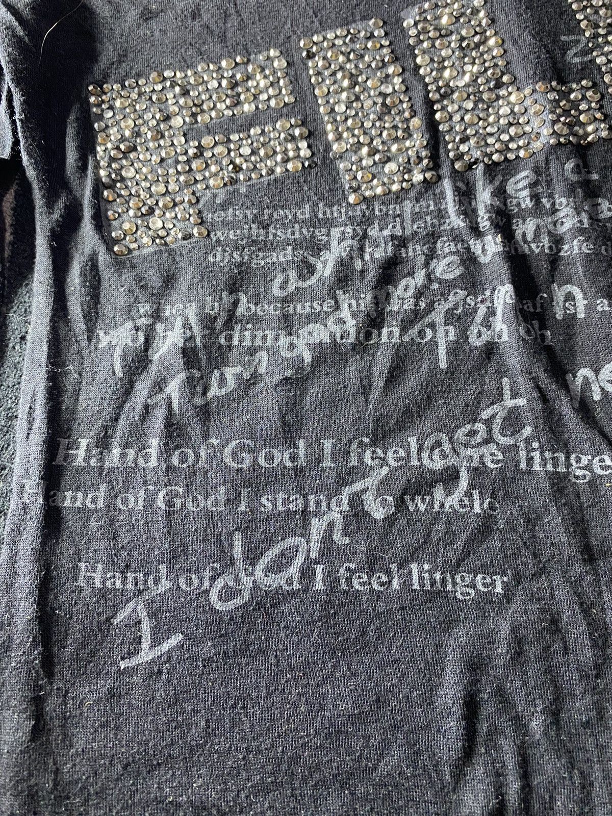 If Six Was Nine × Le Grande Bleu (L.G.B.) × Yasuyuki Ishii Japanese bobby mall glitter poem longsleeve tshirt Size US M / EU 48-50 / 2 - 6 Thumbnail