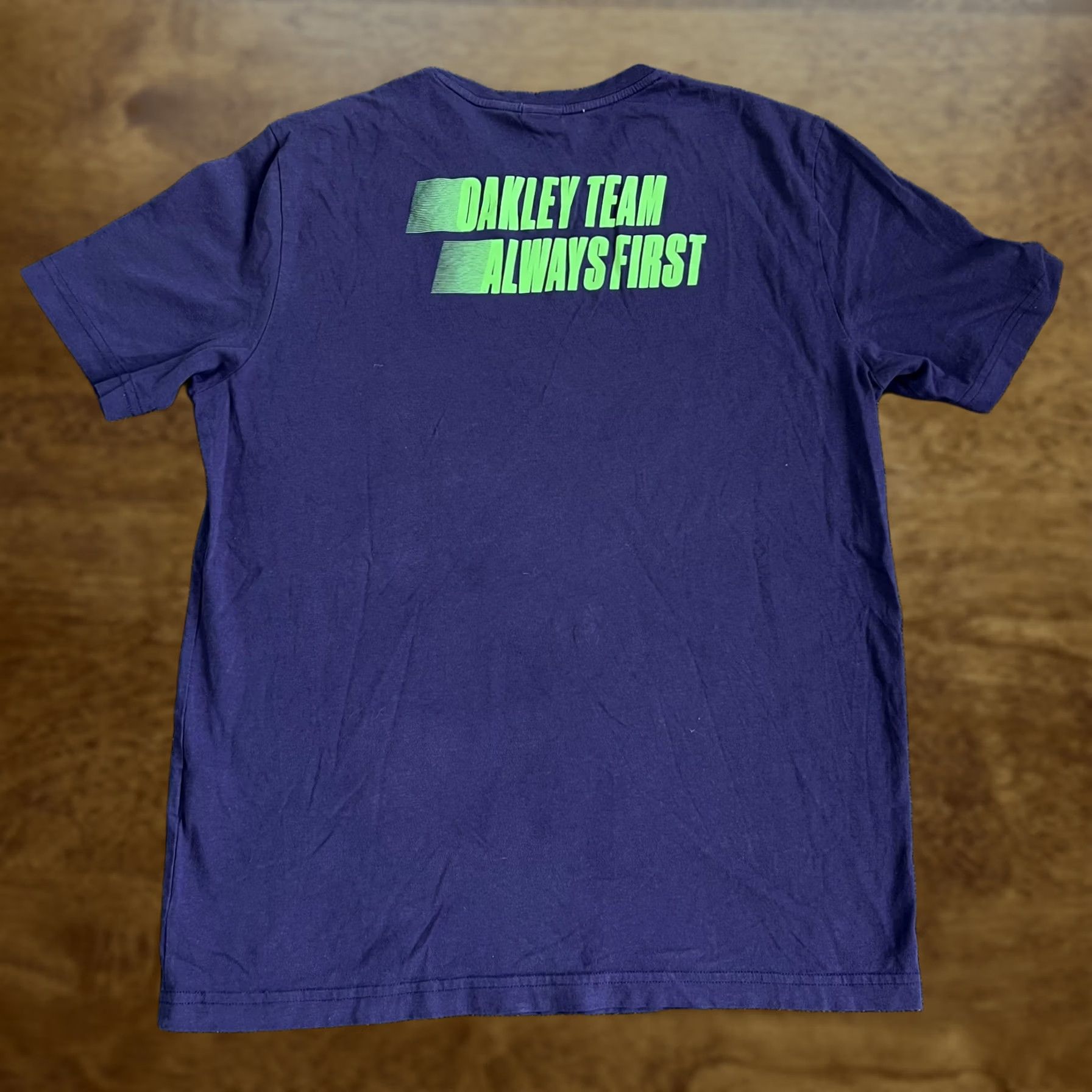 Oakley Oakley Team Always First Shirt Mens Large Blue Graphic Tee T-Shirt Sports Size US L / EU 52-54 / 3 - 1 Thumbnail