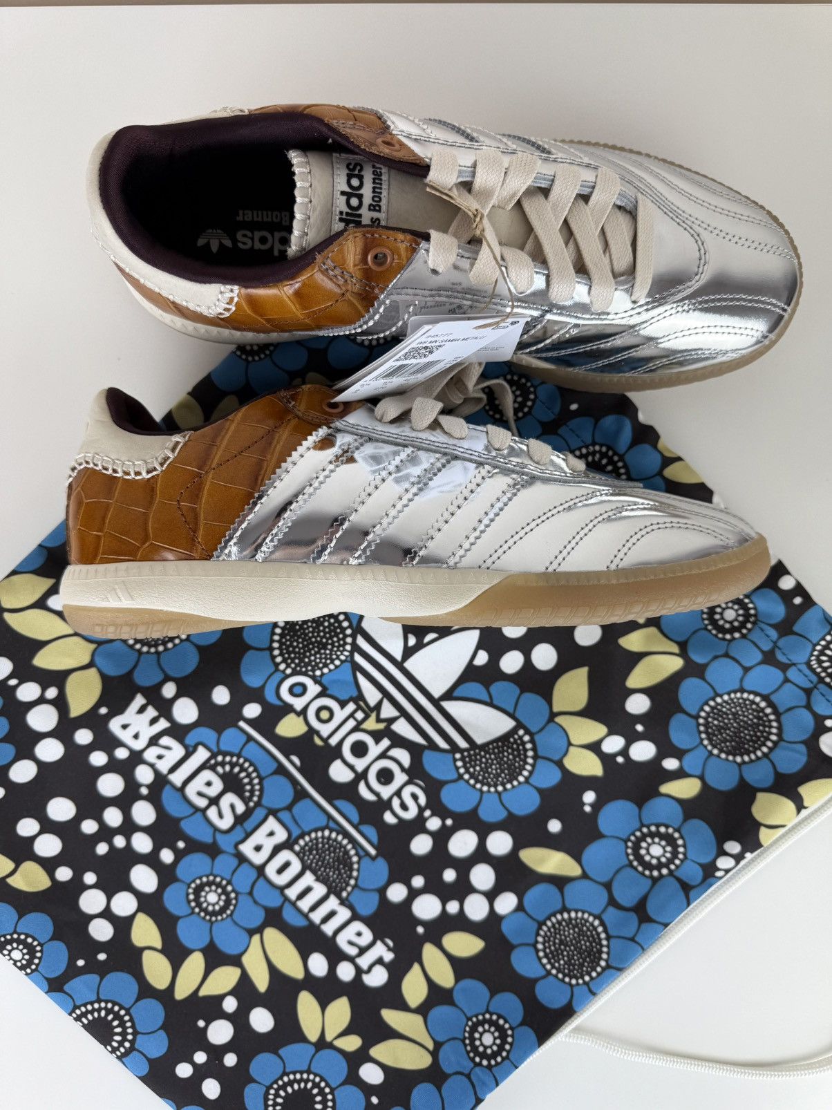 Adidas × Wales Bonner ADIDAS X WALES BONNER SAMBA METALLIC Sneakers IH5777 Size US 9 / EU 42 - 11 Thumbnail