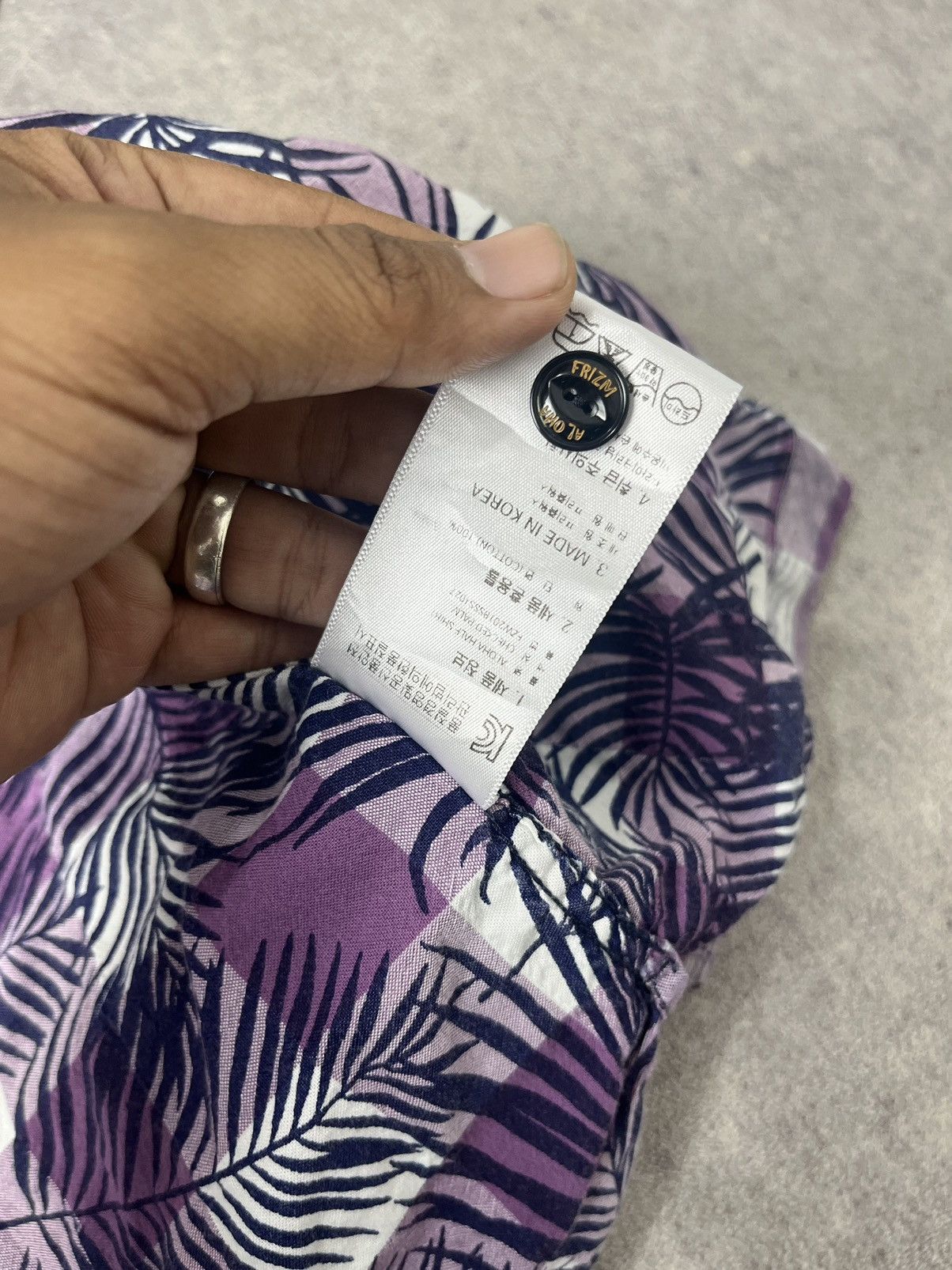 FrizmWORKS × Japanese Brand × Uniform Bridge Frizmworks aloha half shirt checked palm violet shirt Size US XL / EU 56 / 4 - 10 Thumbnail