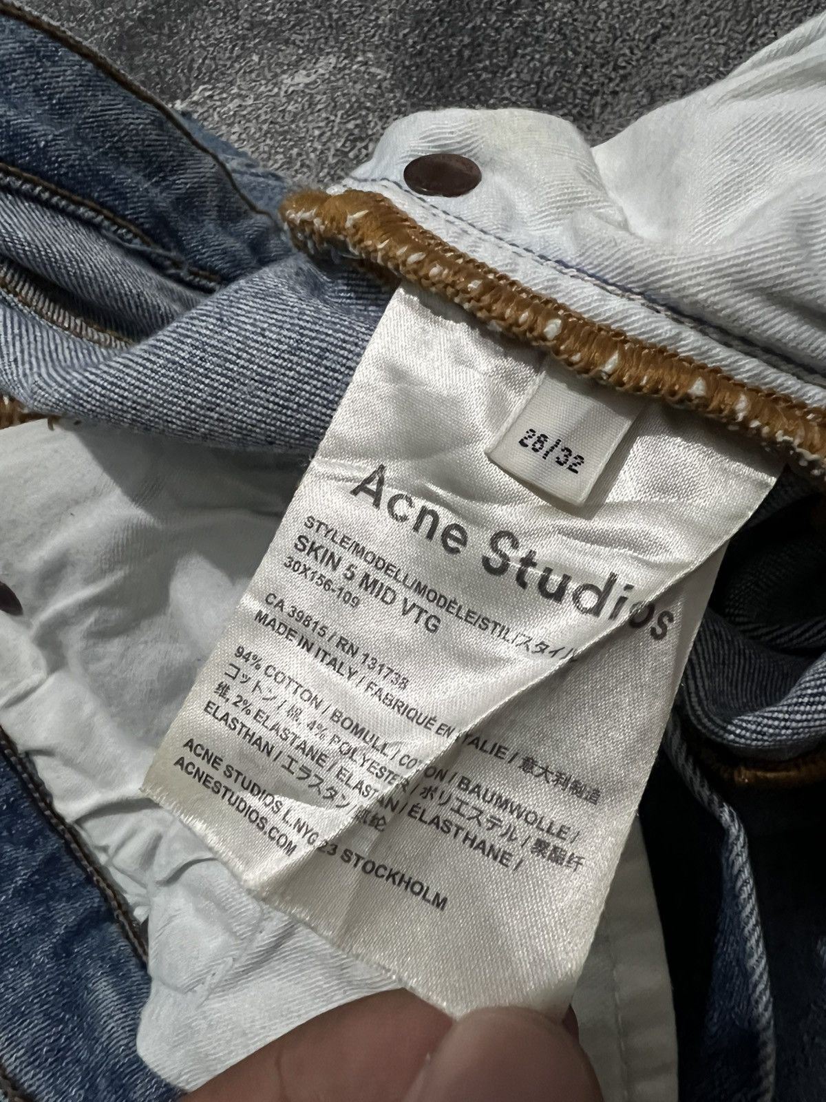 Acne Studios Acne Studios Skin 5 Mid Vtg Jeans Size 28" / US 6 / IT 42 - 11 Thumbnail