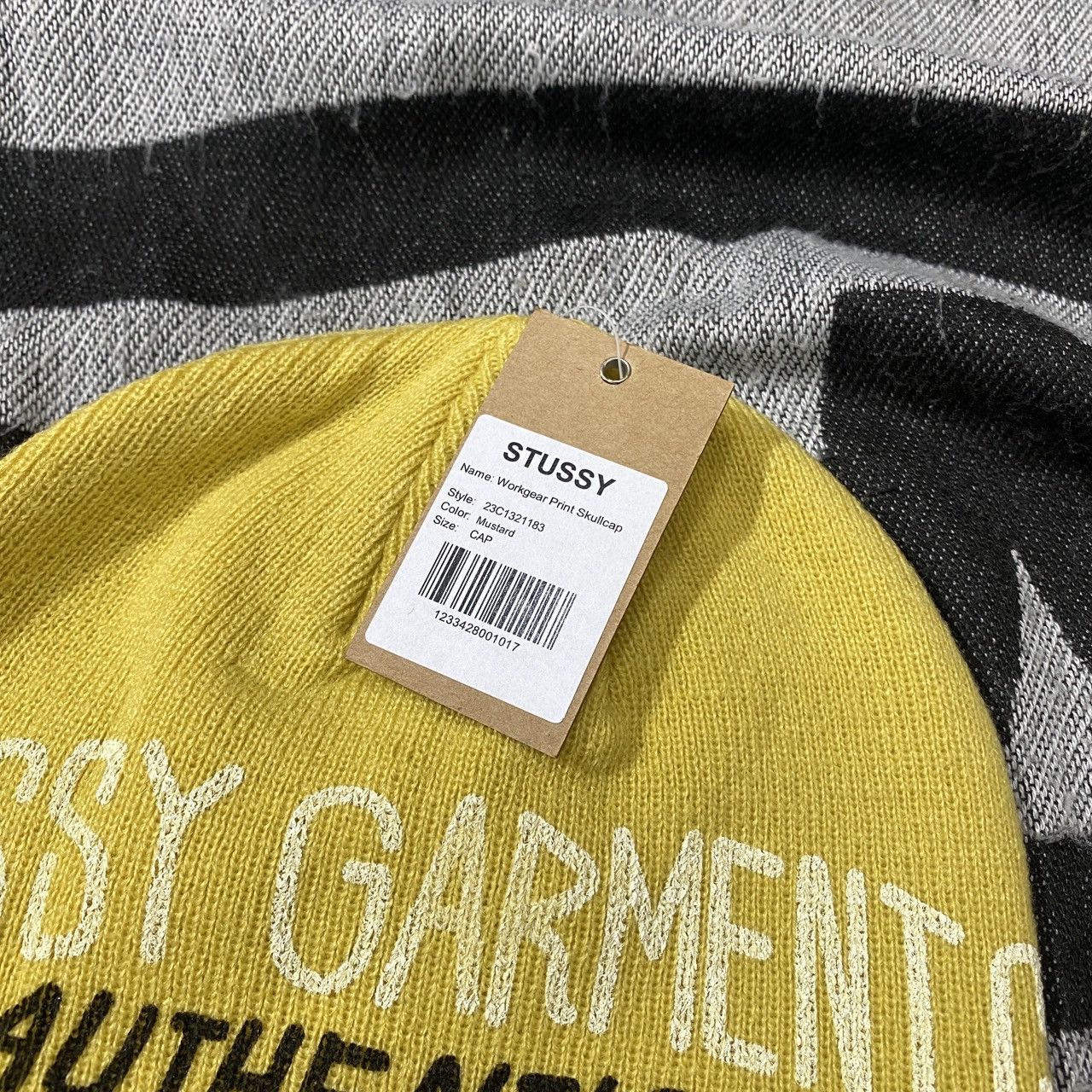 Stussy STUSSY WORKGEAR SKULLCAP BEANIE HAT • MUSTARD Size ONE SIZE - 4 Thumbnail