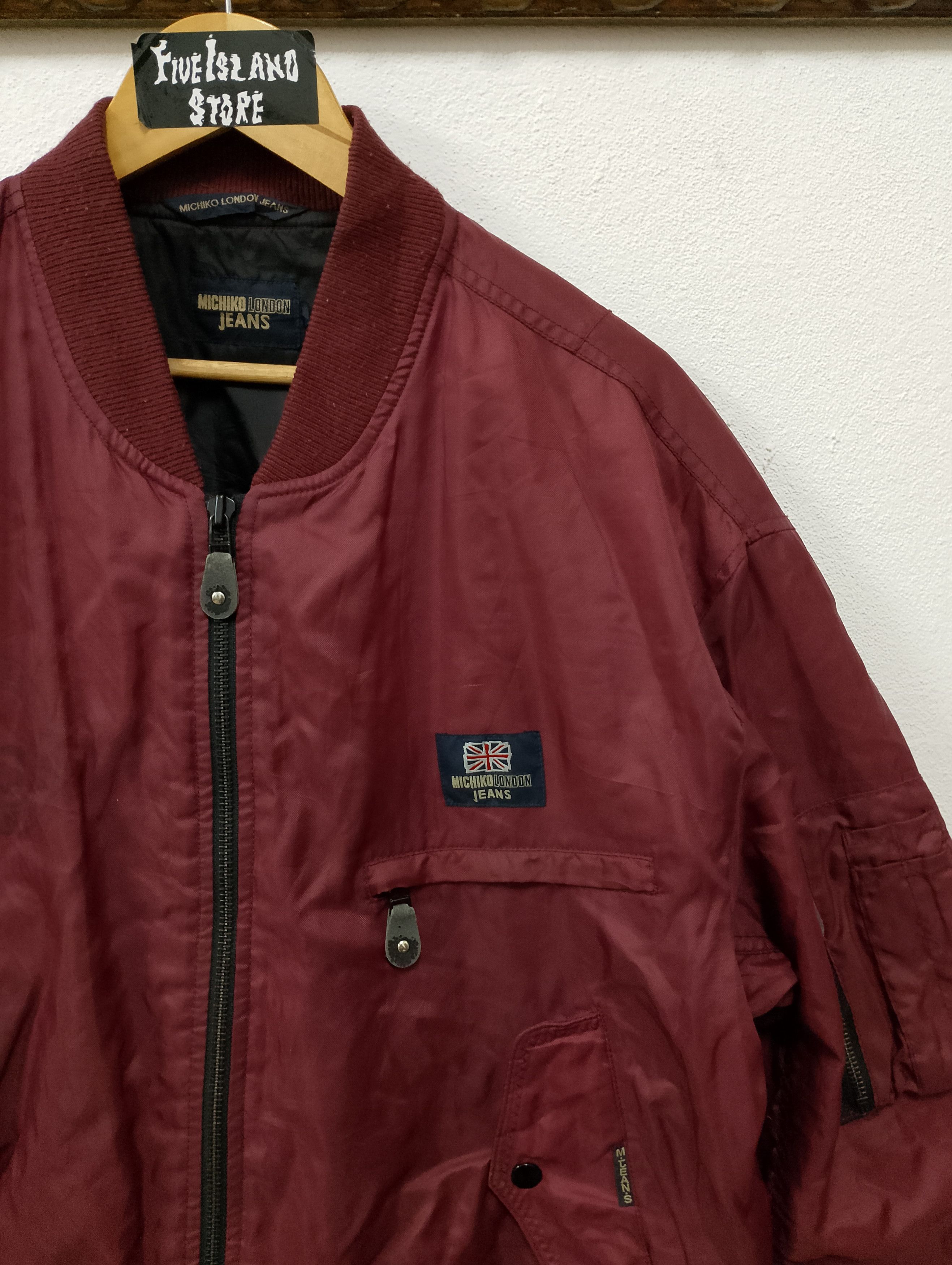 Michiko Koshino London Vintage 90s Michiko London Jeans Bomber Jacket Size US L / EU 52-54 / 3 - 4 Thumbnail