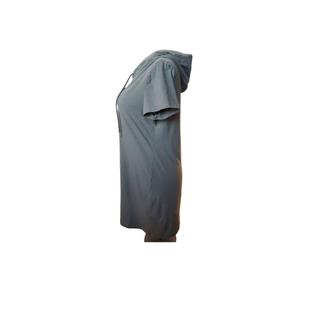 Calvin Klein Calvin Klein Women's Size M/L Short Sleeve Hoodie Dress Gray Size L / US 10 / IT 46 - 2 Thumbnail