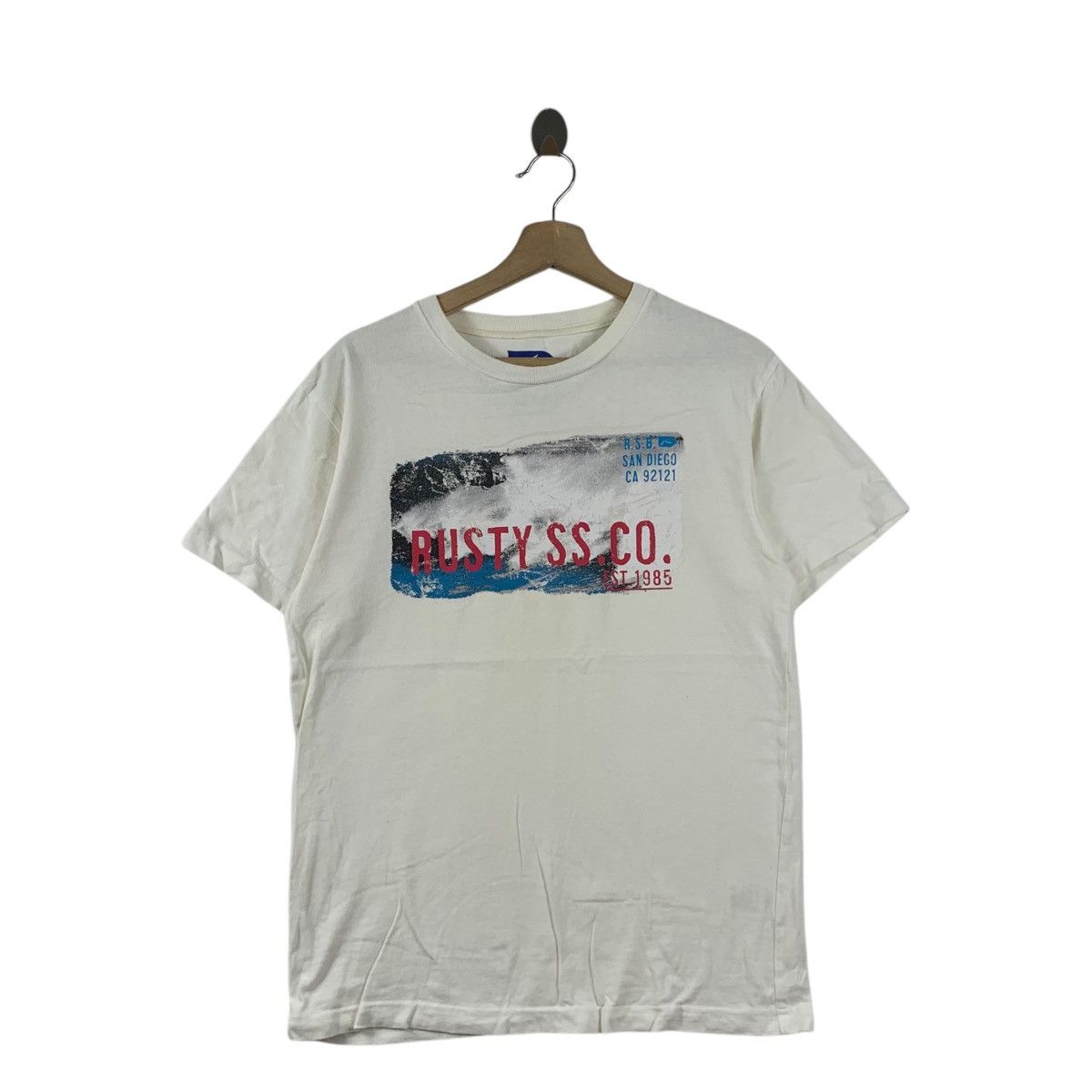 Rusty RUSTY SS SURF San Diego California Store Edition Tee Shirt Size US S / EU 44-46 / 1 - 1 Thumbnail