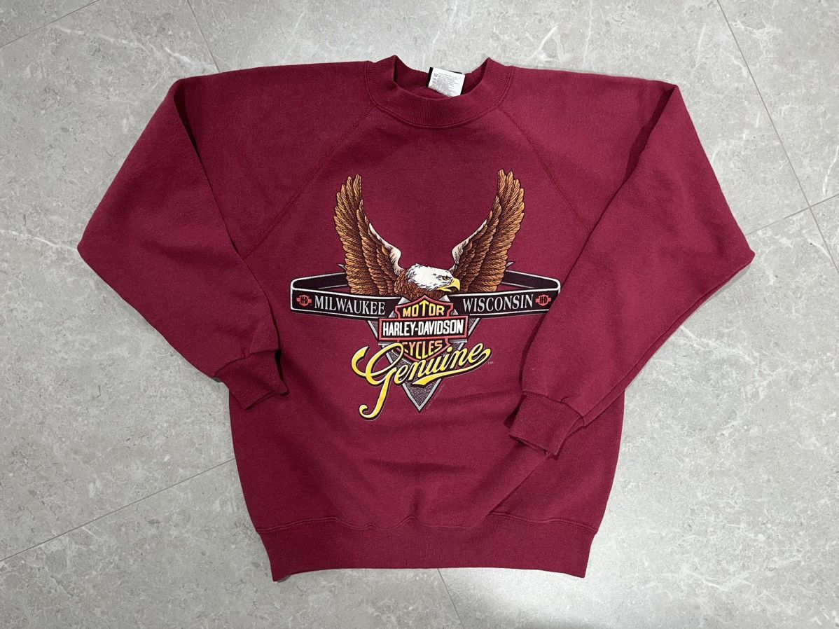 Harley Davidson Vintage harley davidson 1993 hanes sweatshirt Size US L / EU 52-54 / 3 - 1 Thumbnail