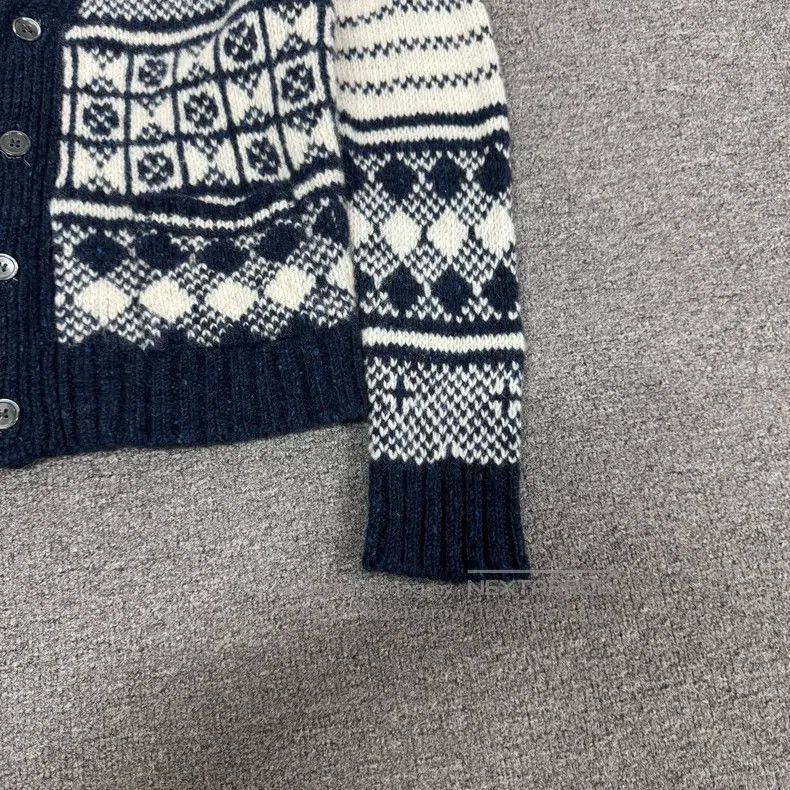Thom Browne Thom Browne Fair Isle patterned woolen knitted cardigan Size US S / EU 44-46 / 1 - 3 Thumbnail