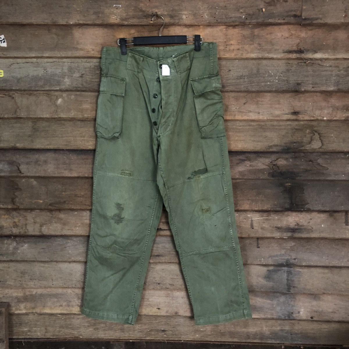 Japanese Brand DL Japan military army Green Cargo Multipocket Pants #S2754 Size US 32 / EU 48 - 1 Thumbnail