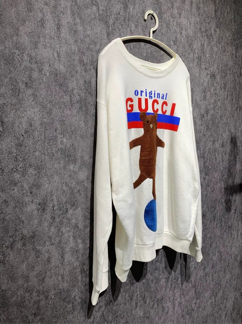 Gucci Gucci Gucci's new bear white sweatshirt 2501-Nextarrow Size US M / EU 48-50 / 2 - 3 Thumbnail