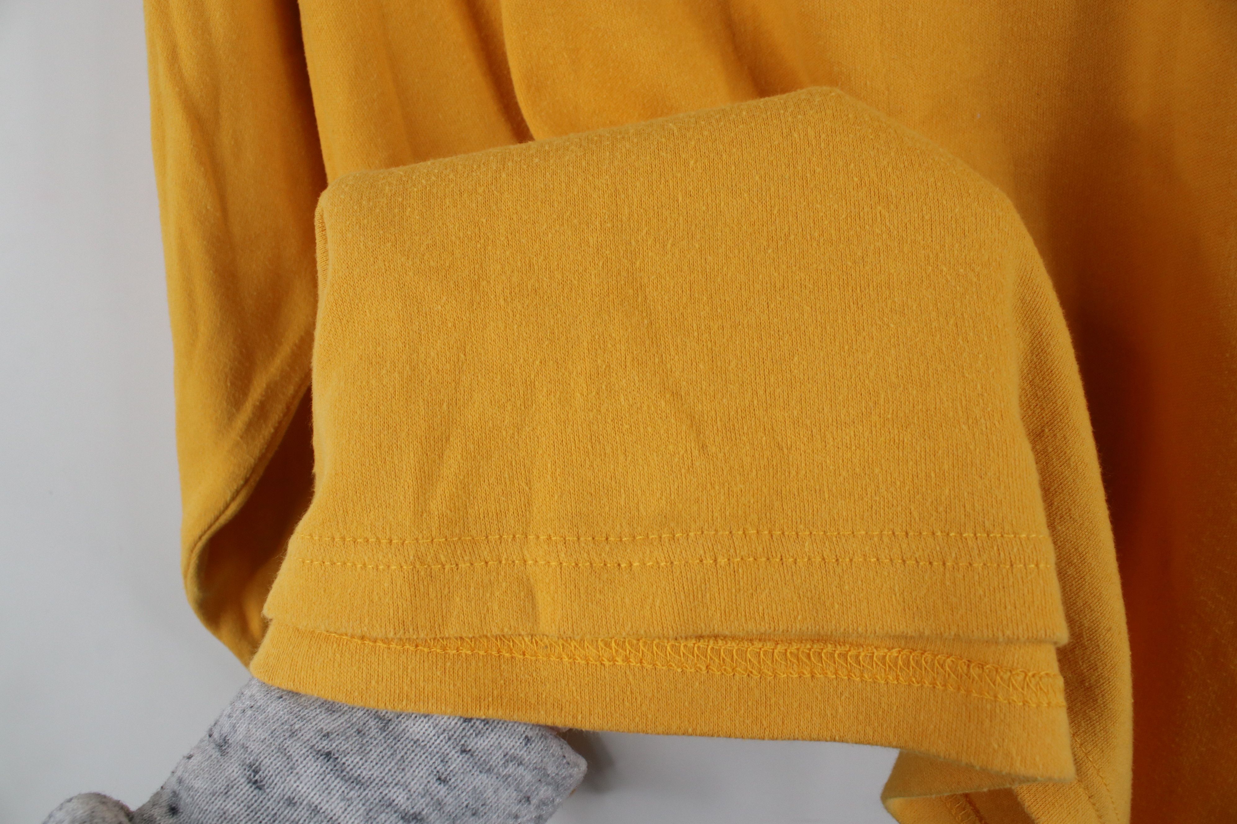 Vintage Vintage 90s Streetwear Blank Turtleneck T-Shirt Yellow Size XL / US 12-14 / IT 48-50 - 7 Thumbnail