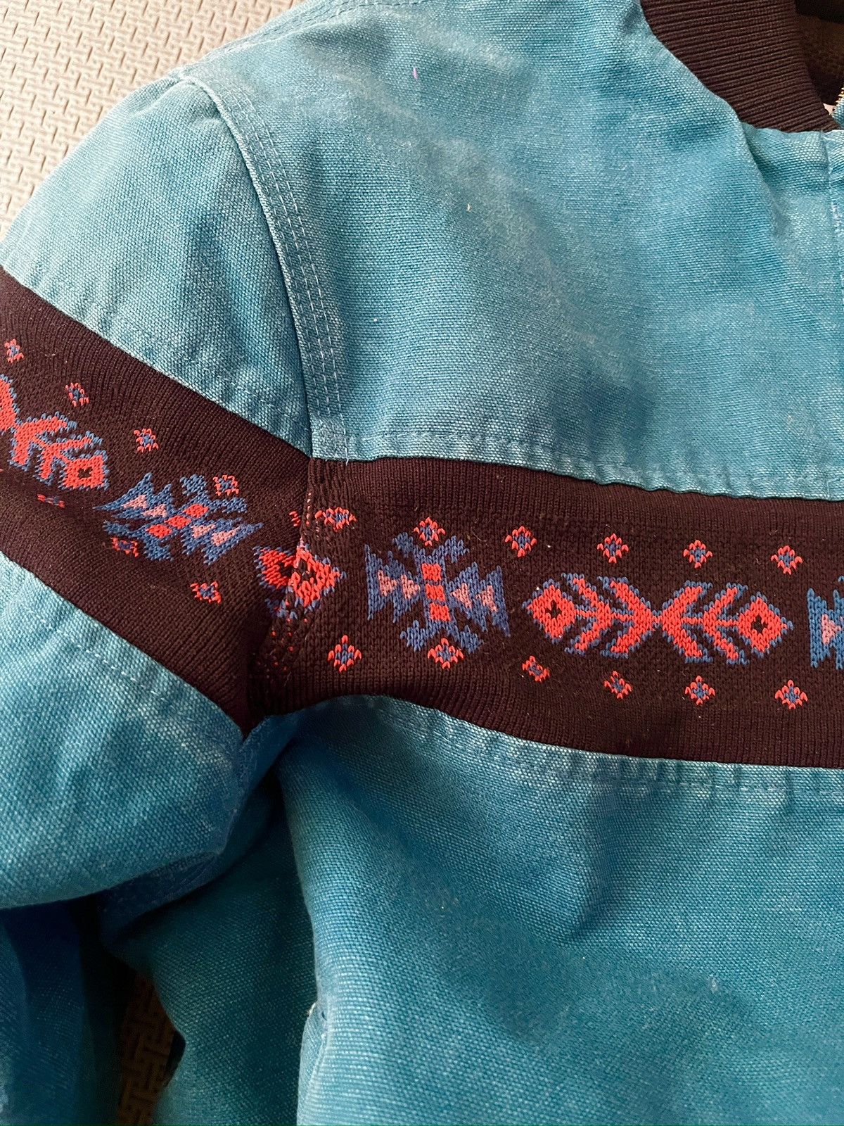 Carhartt Vintage carhartt aztec jacket teal blue Size US M / EU 48-50 / 2 - 7 Thumbnail