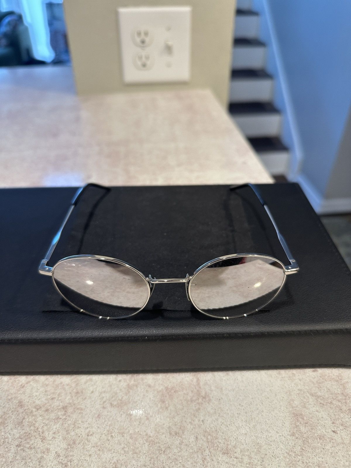 Saint Laurent Paris Round Mirrored Sunglasses SL250-003 Size ONE SIZE - 6 Thumbnail