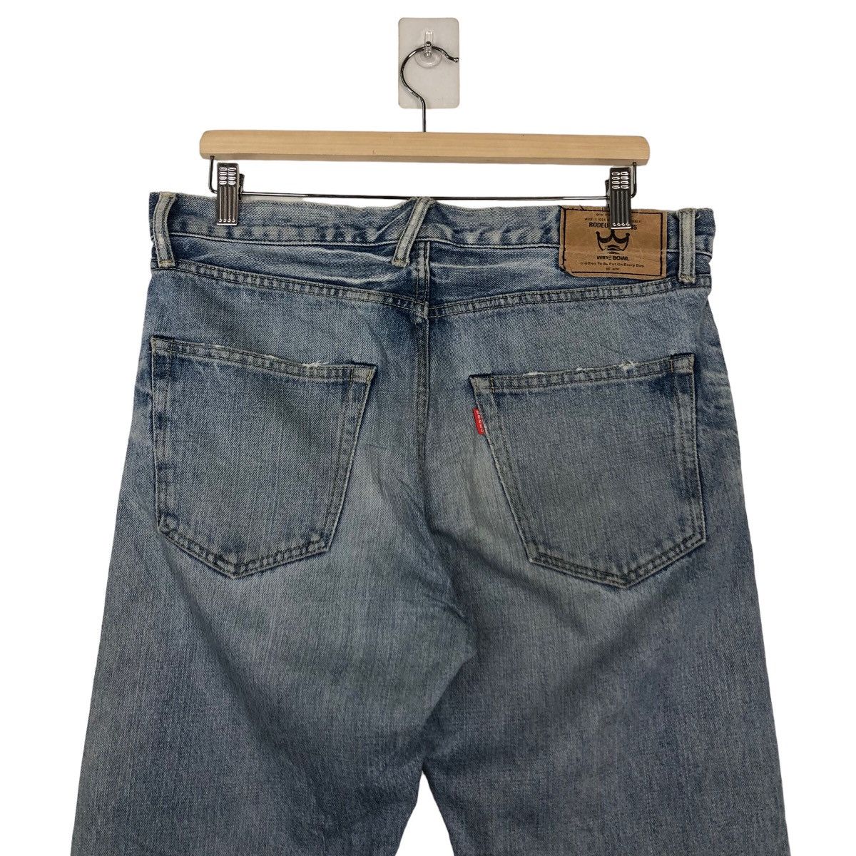 Japanese Brand 🔥VINTAGE RODEO CROWNS DISTRESSED JEANS PUNK DESIGN Size US 35 - 6 Thumbnail