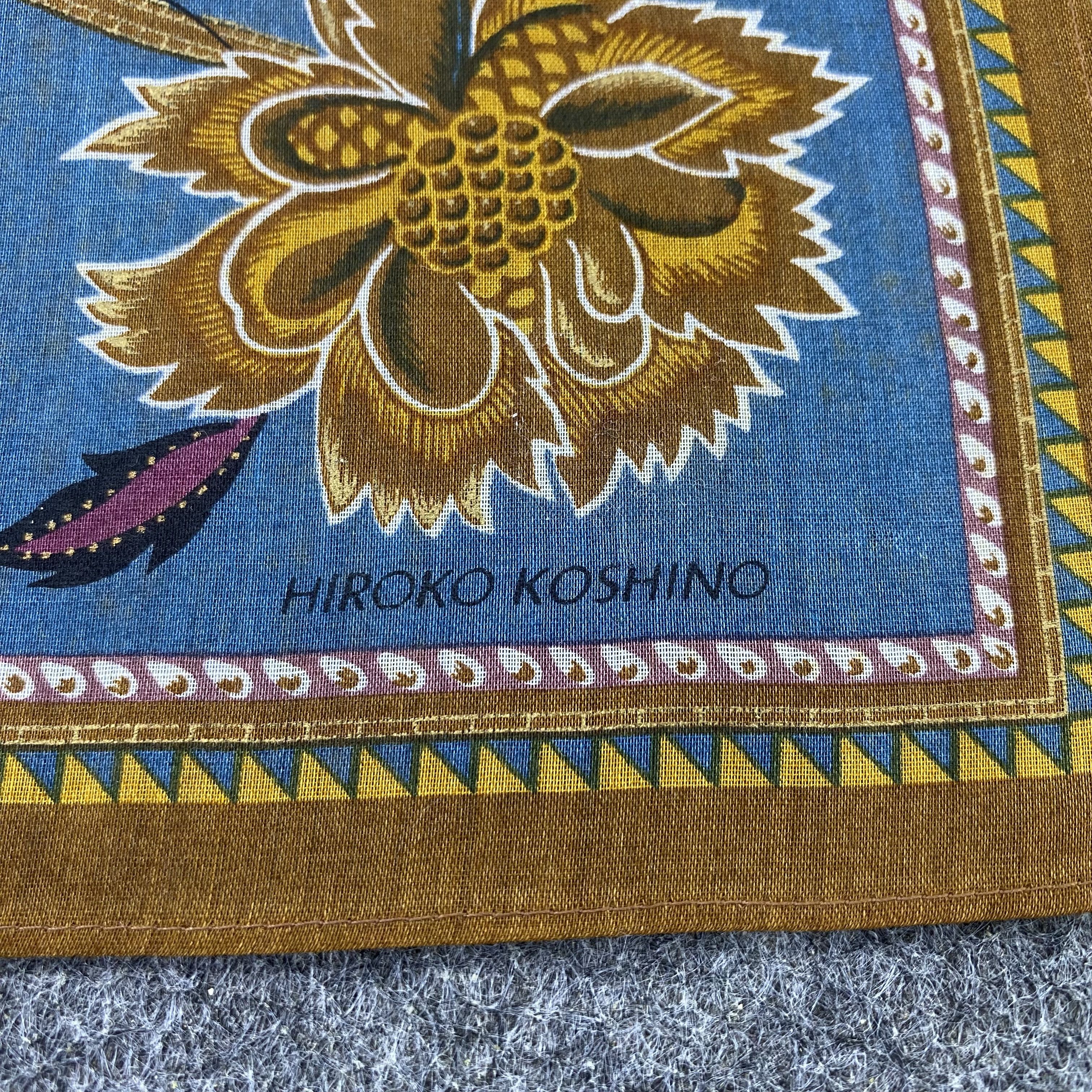 Japanese Brand Hiroko Koshino Handkerchief Neckerchief Bandana-B2037 Size ONE SIZE - 7 Thumbnail