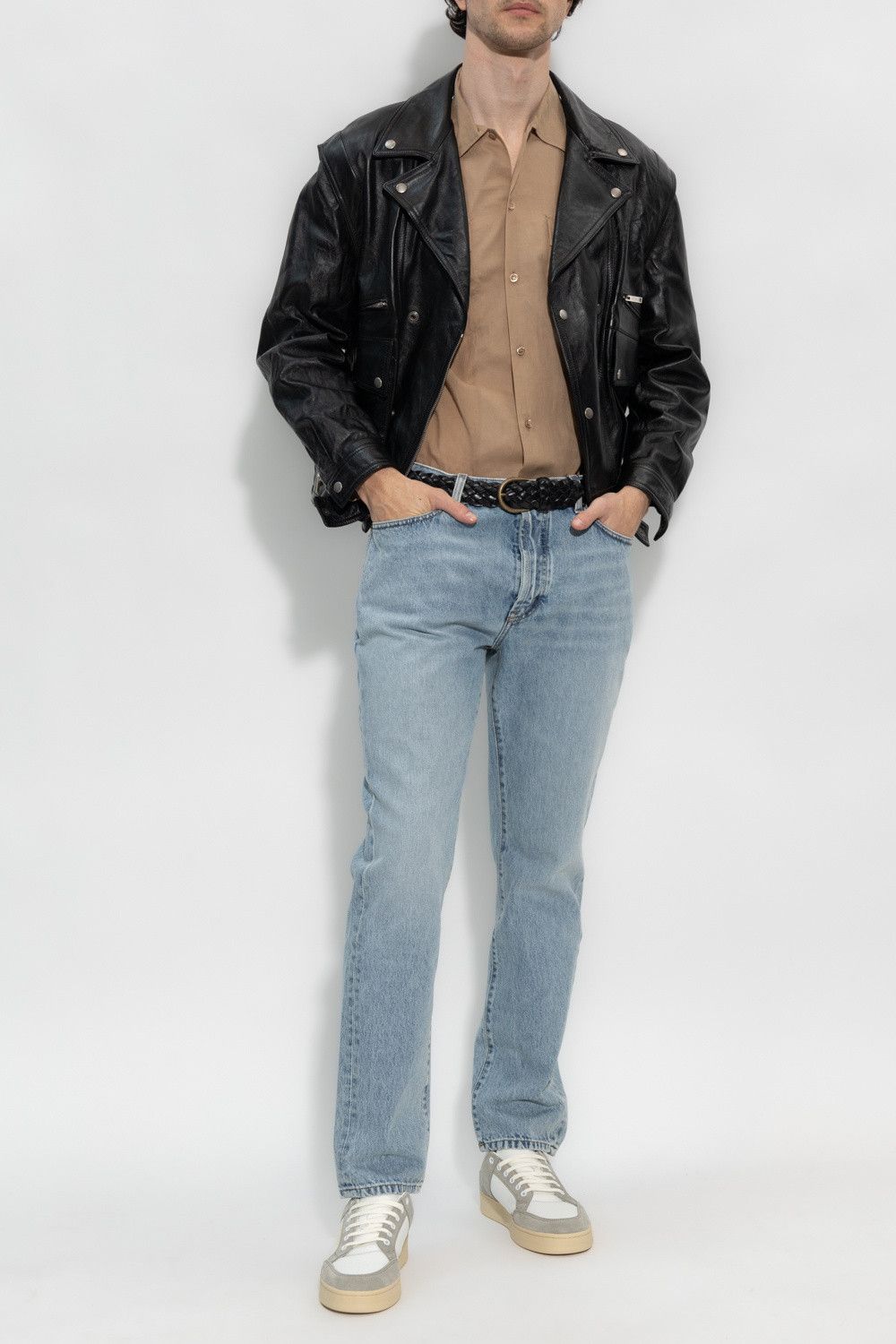 Saint Laurent Paris o1s1wg110125 684996 Relaxed Mid Waist Jeans Pant Tuscon Blue Size US 28 / EU 44 - 2 Thumbnail
