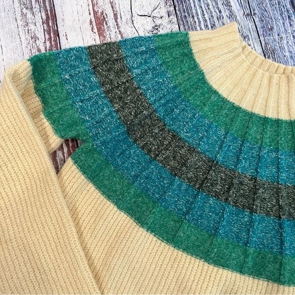 Other Greylin Striped Multicolor Mock Neck Sweater Size XS / US 0-2 / IT 36-38 - 3 Thumbnail